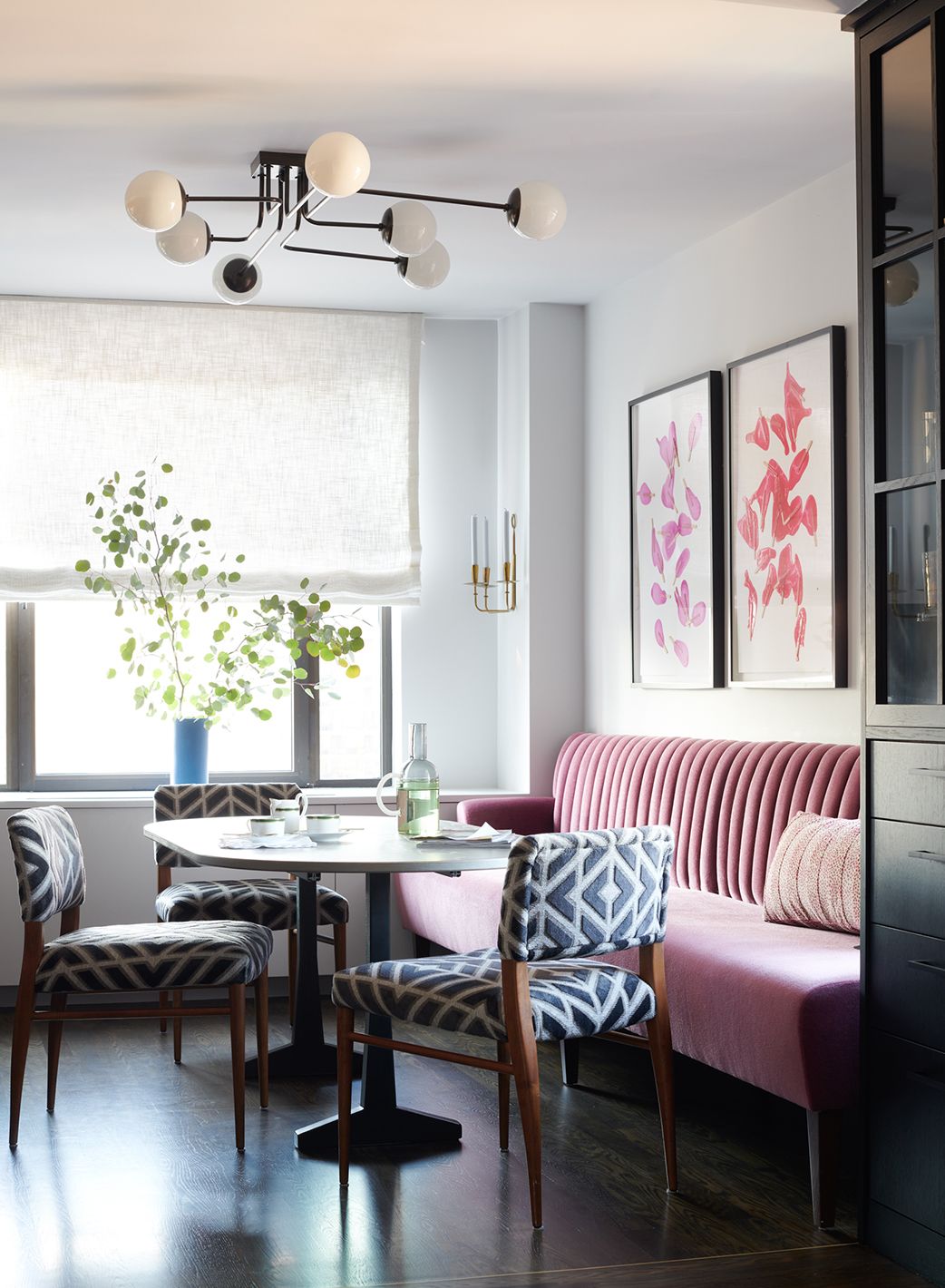 Carnegie Hill Apartment Kitchen Banquette