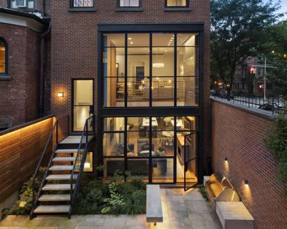 Cobble Hill Rowhouse Facade