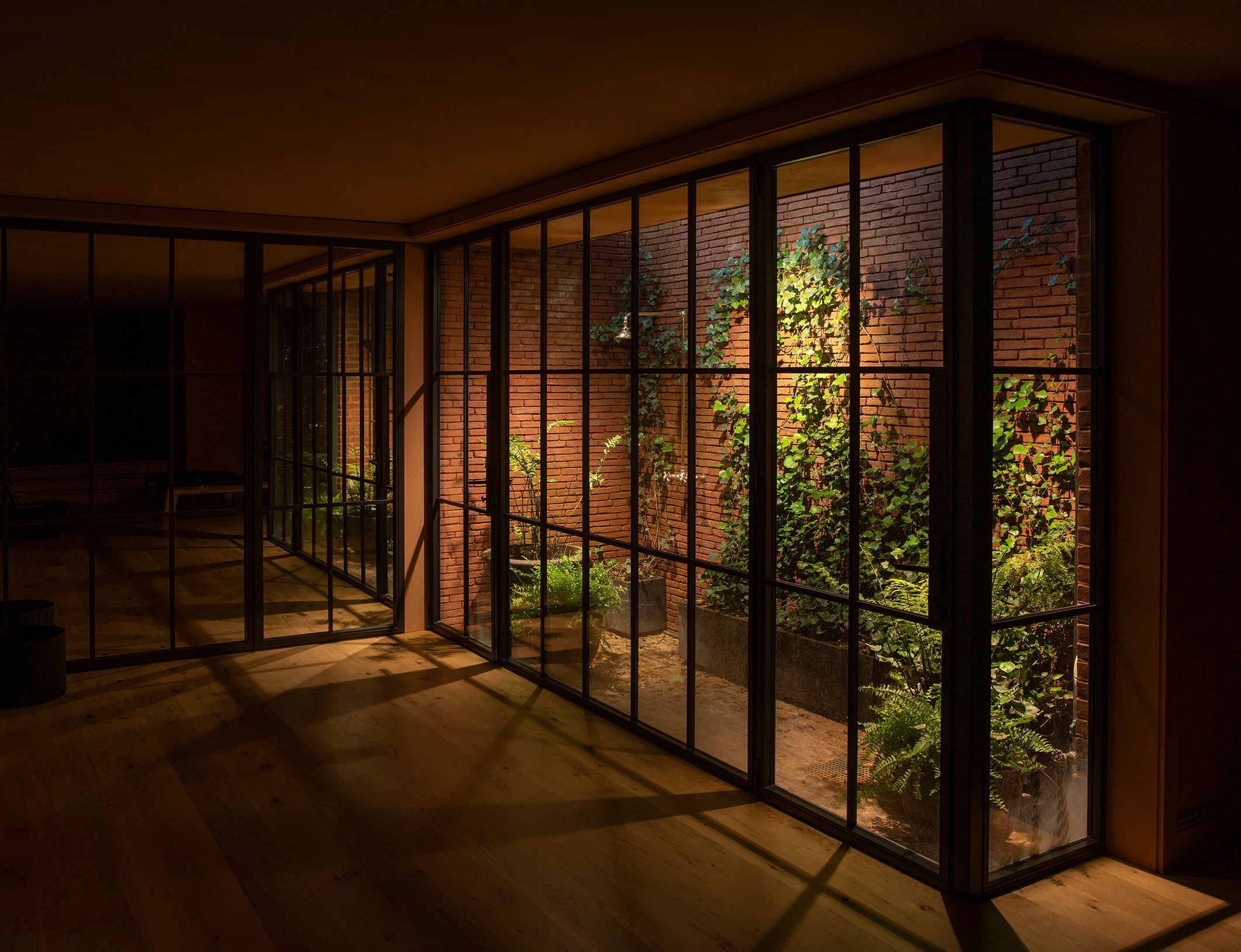Greenwich Village Greek Revival Outdoor Shower