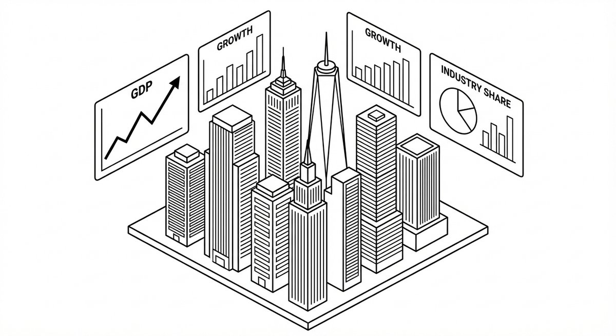Illustration showing a beginner calmly reading a company earnings report