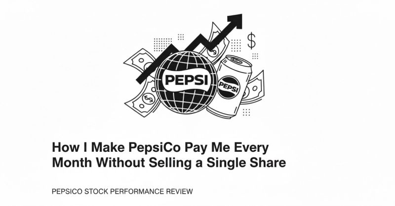 PepsiCo dividend investing concept  monthly cash flow from shares