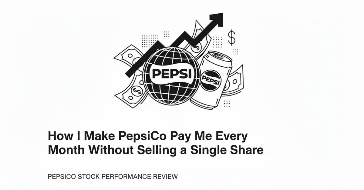 PepsiCo dividend investing concept  monthly cash flow from shares