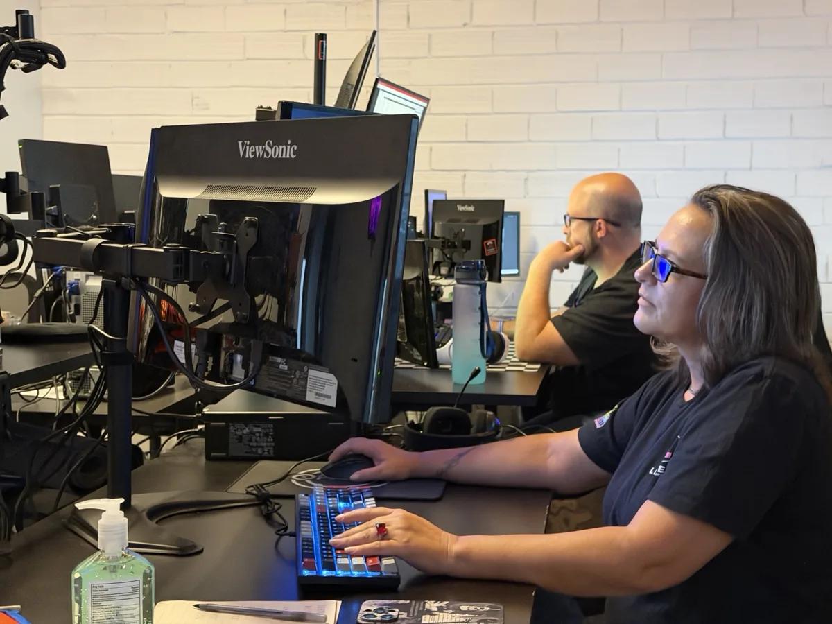 Legend helpdesk technicians working on client tickets