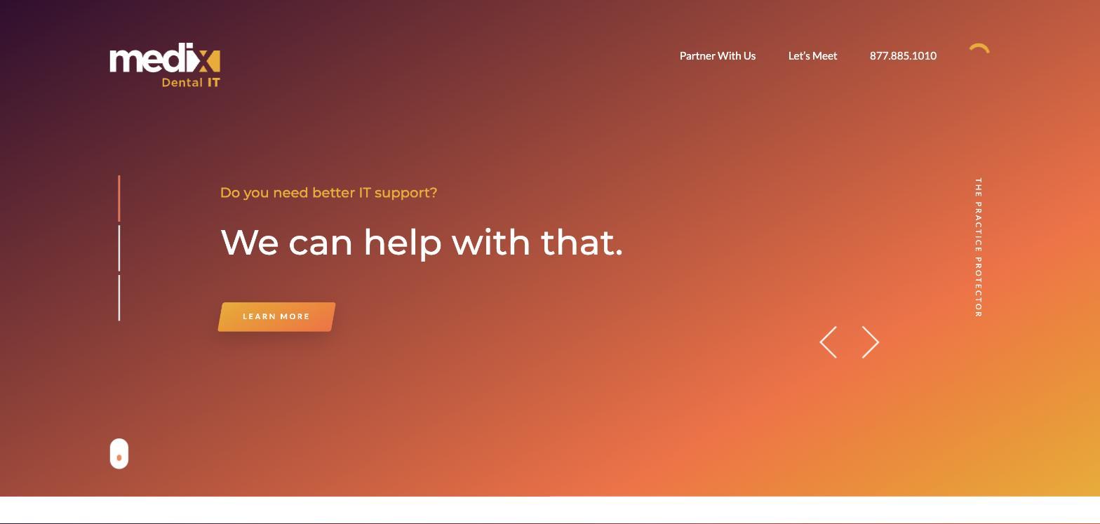 Medix Dental IT public website captured on September 22, 2026
