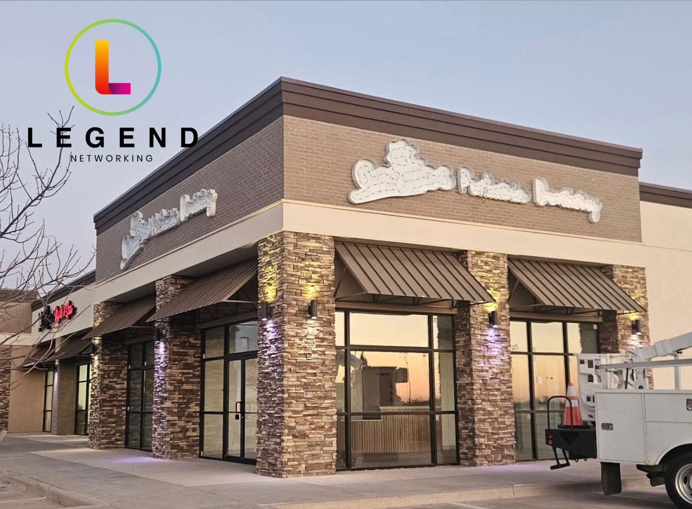 Storefront with Combs Pediatric Dentistry signage in Edmond, OK