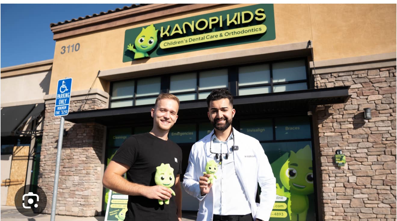 Storefront with signage at Kanopi Kids Dental & Orthodontics in Antioch