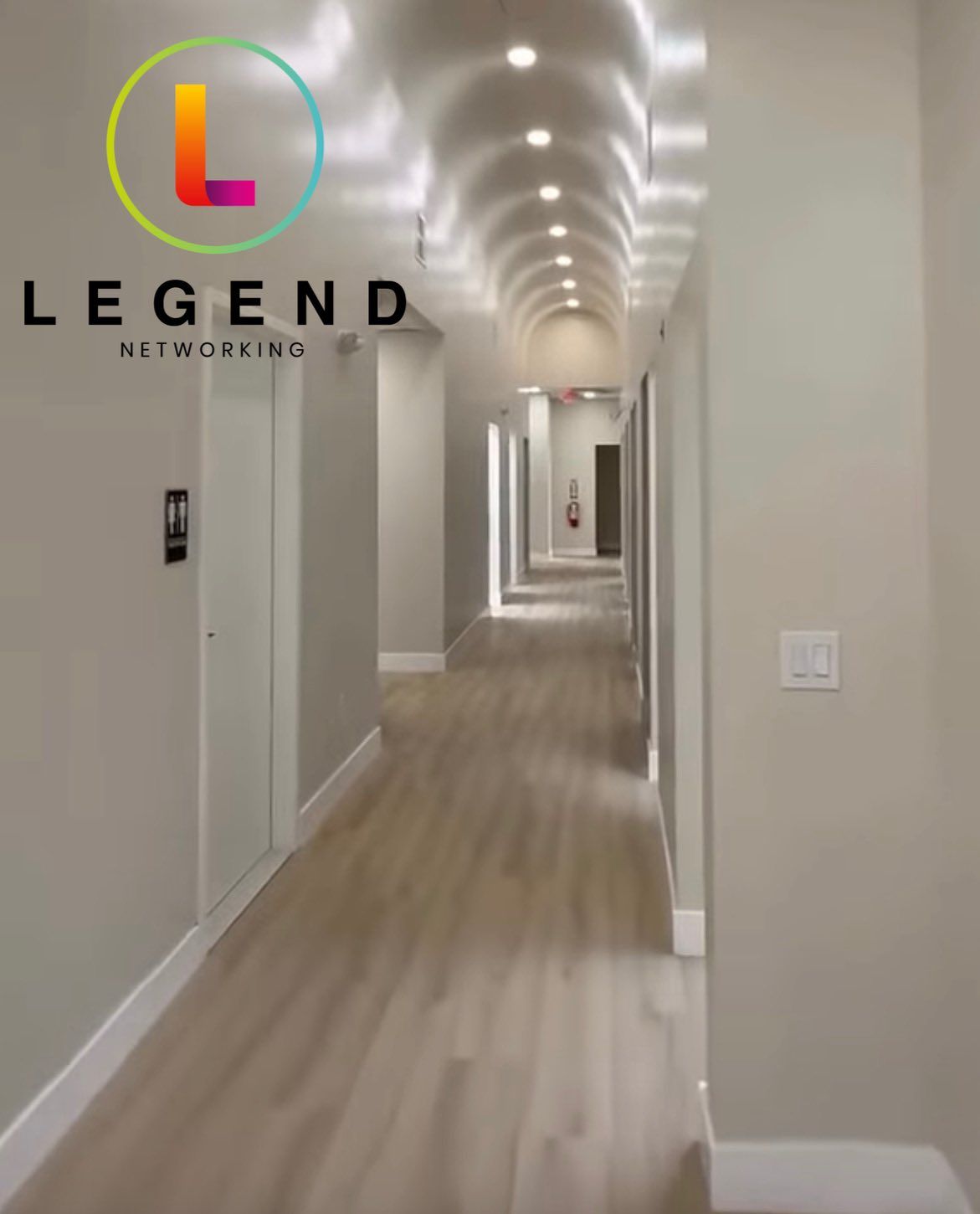 Corridor with finished flooring and recessed lighting at Joie Pediatric Dentistry in Ramsey