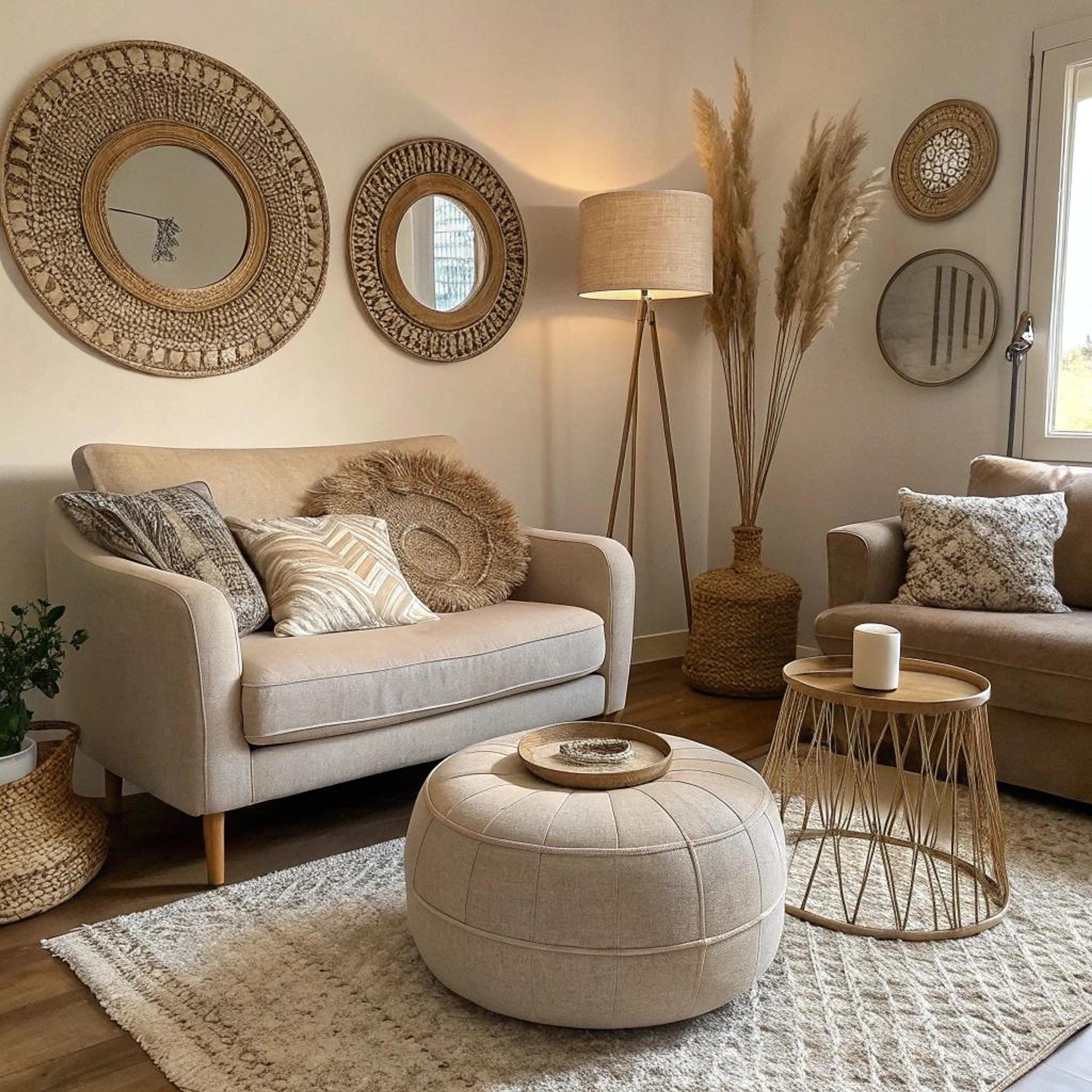 Aardse tinten en texturen