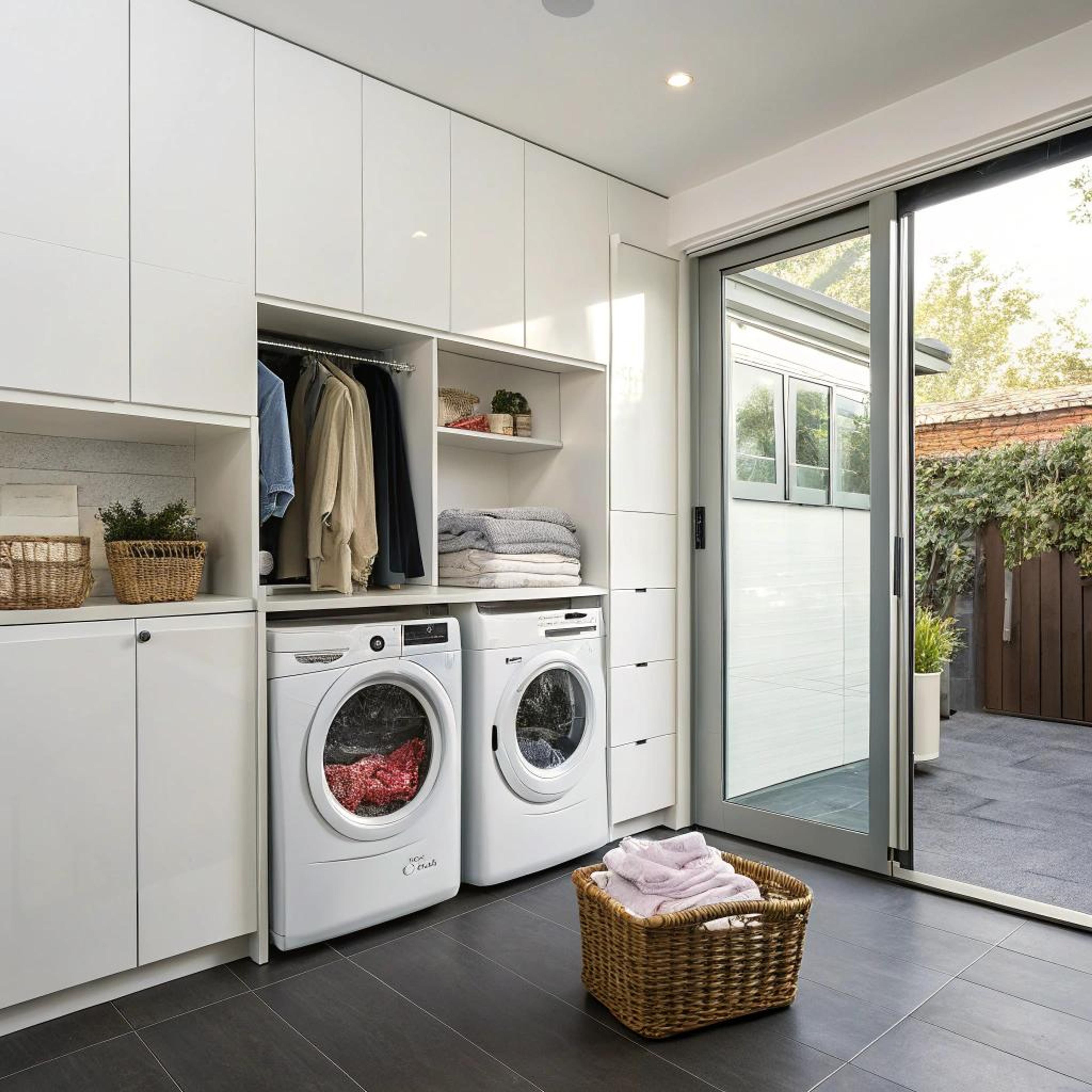 Glazen deuren naar de tuin