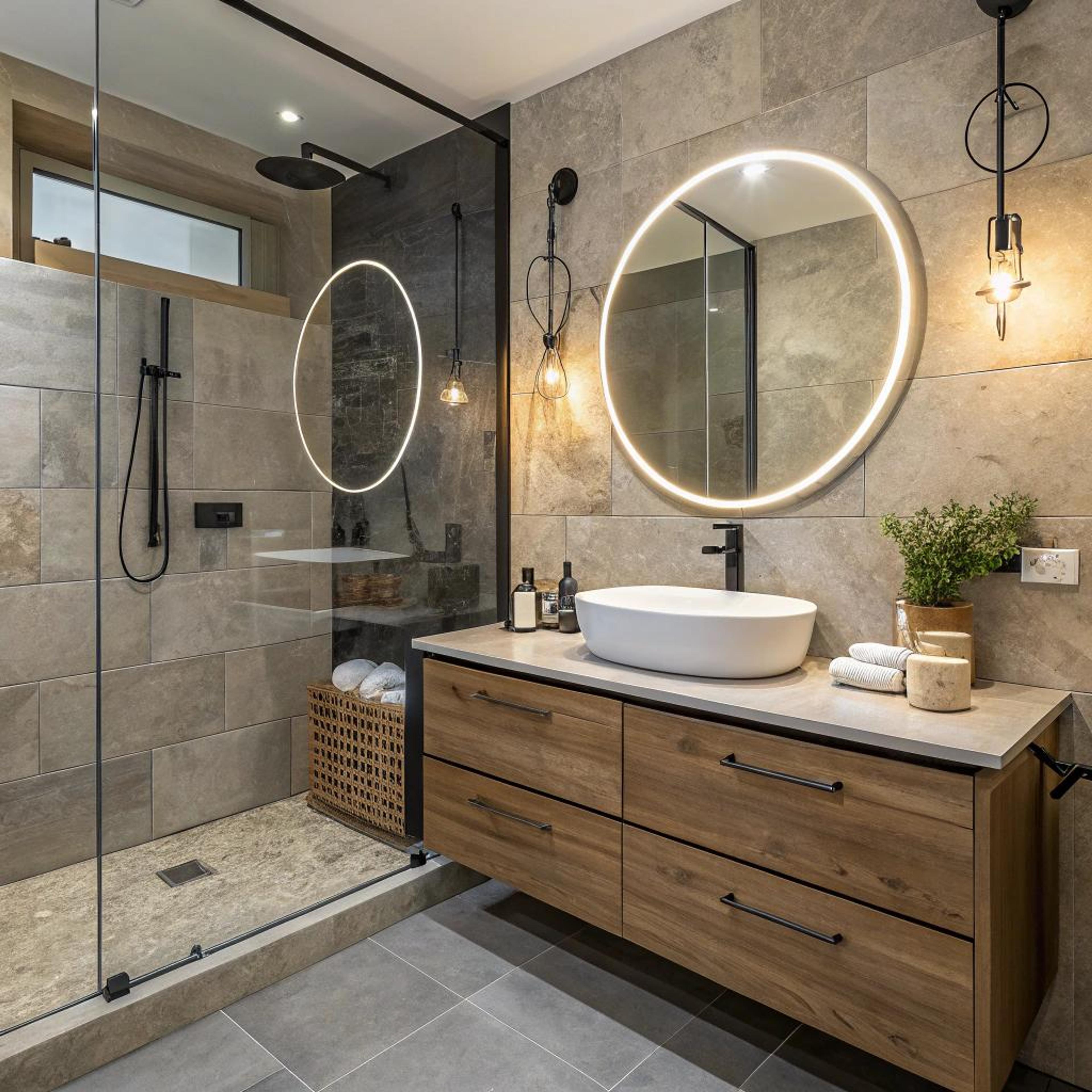 Verlichte spiegel als eyecatcher