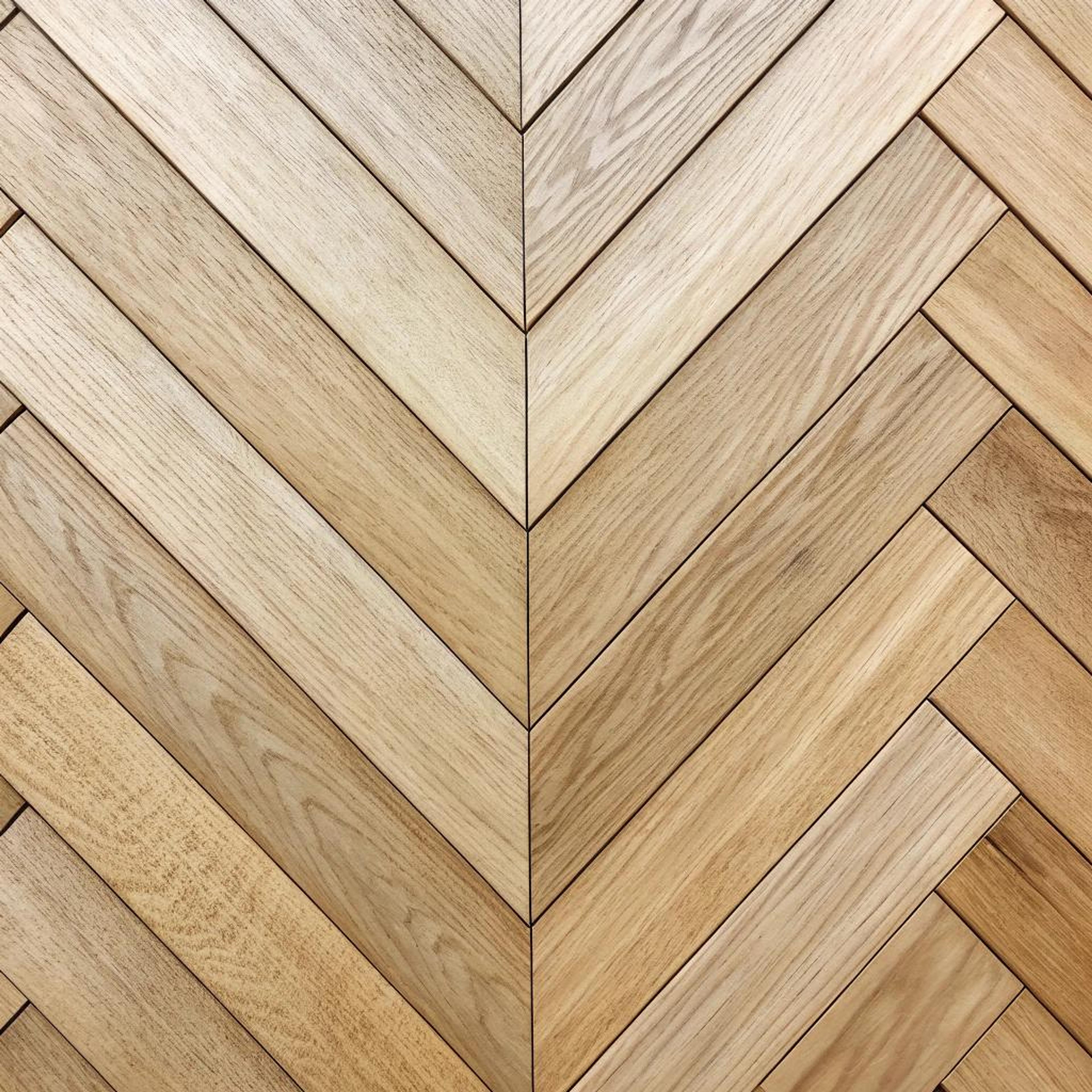 Warme houten visgraatvloer