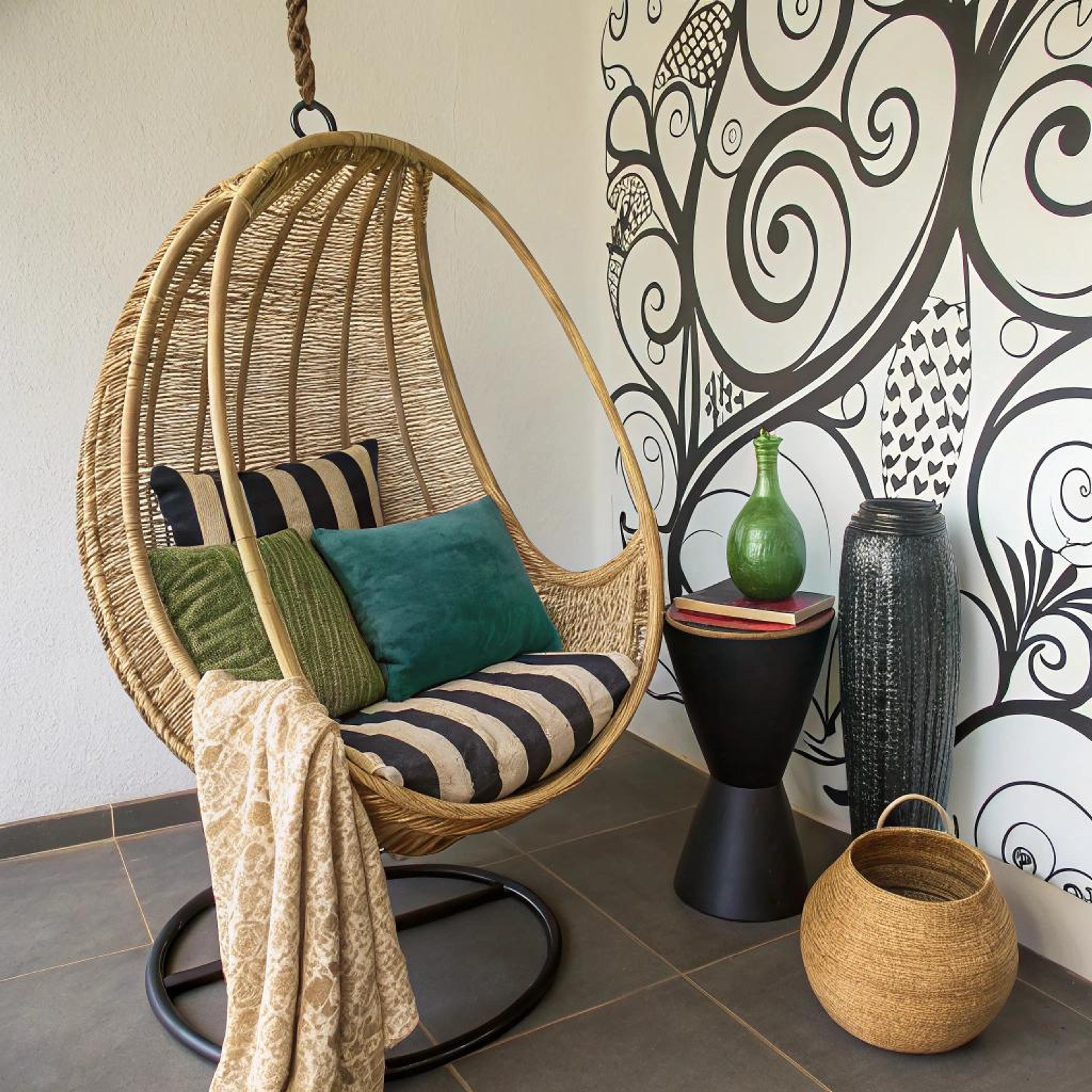 Hangstoel met artistieke flair