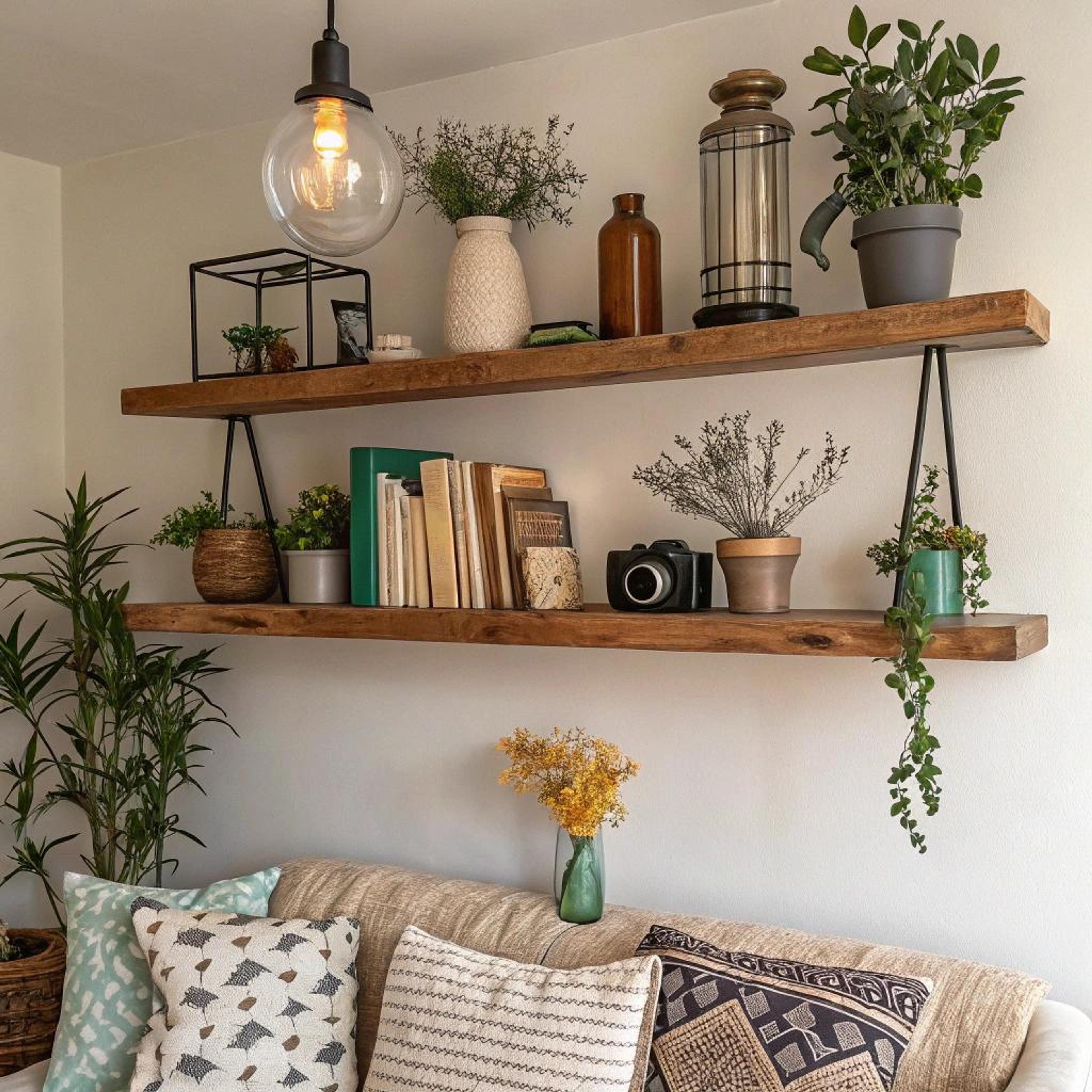 Boeken en planten gecombineerd