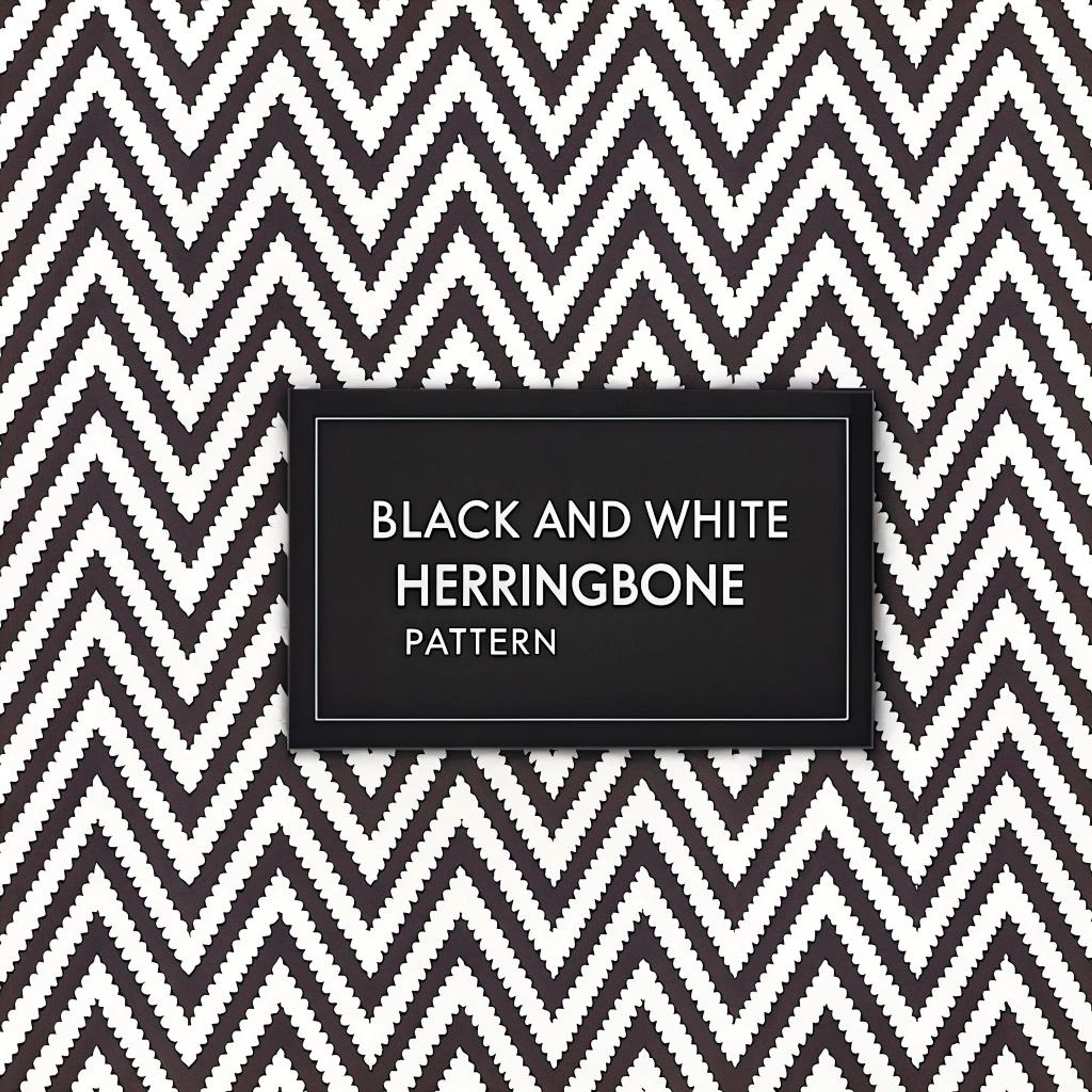 Strak zwart-wit visgraatontwerp