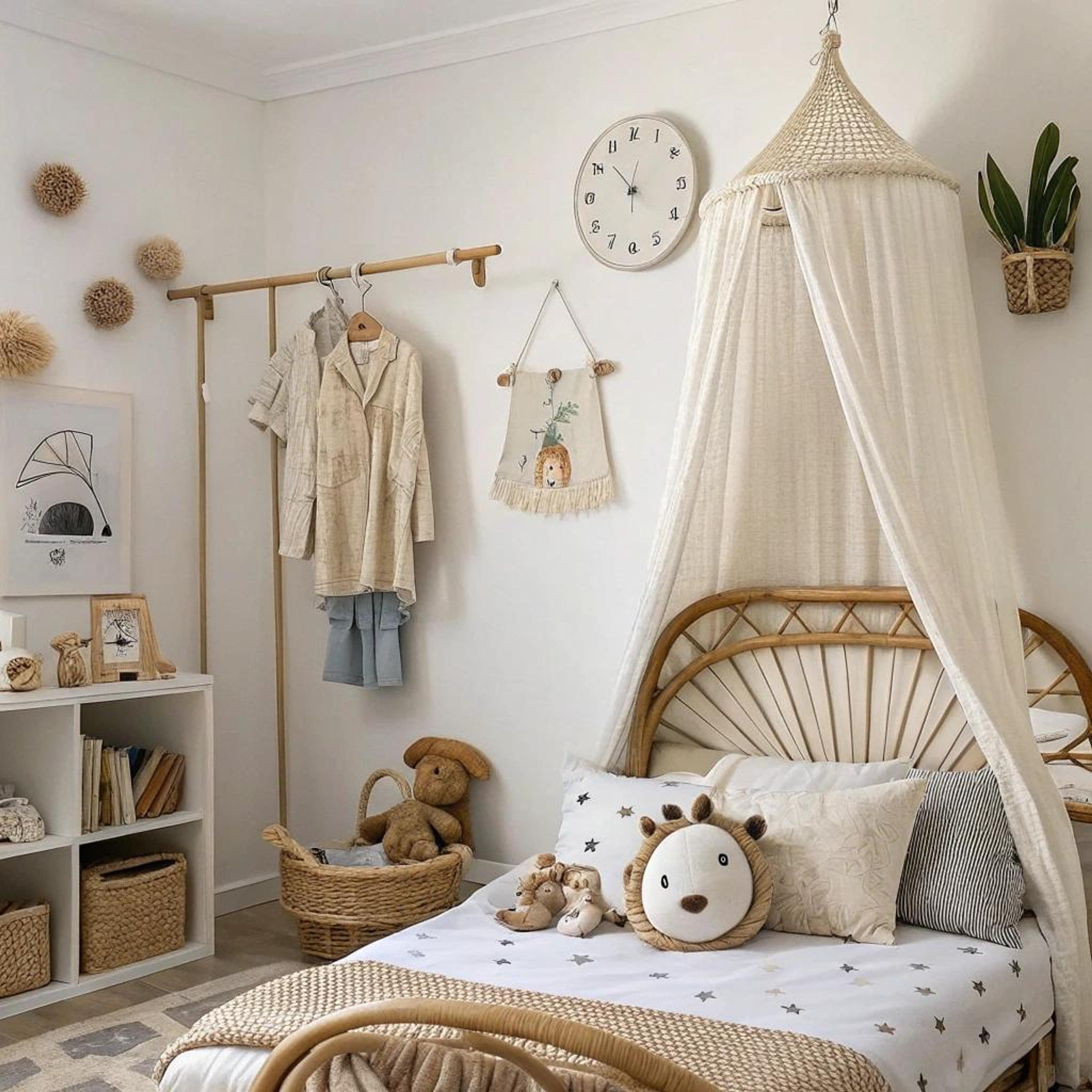 Sfeervol hemelbed met elegantie