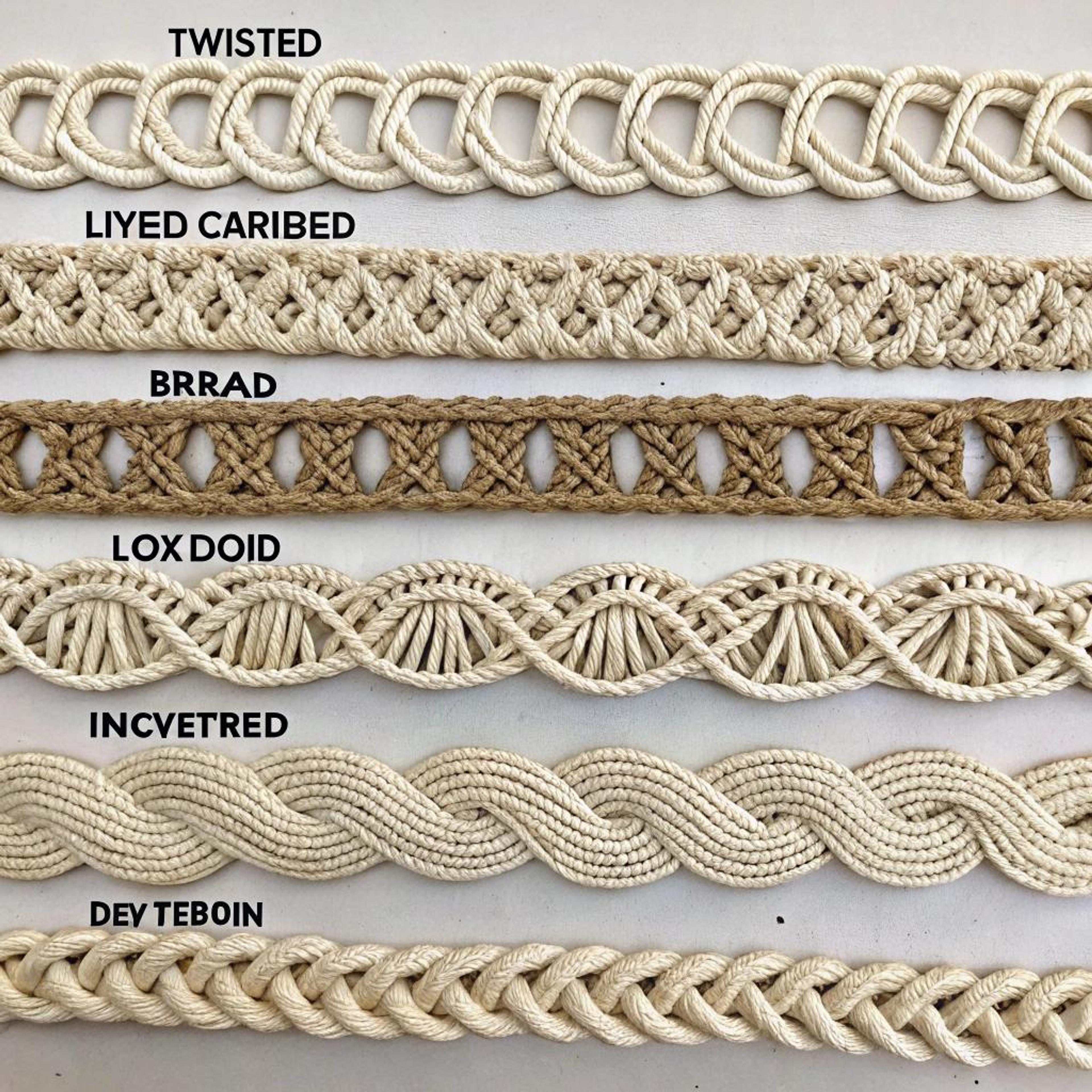 Ambachtelijke vlechtpatronen in interieur