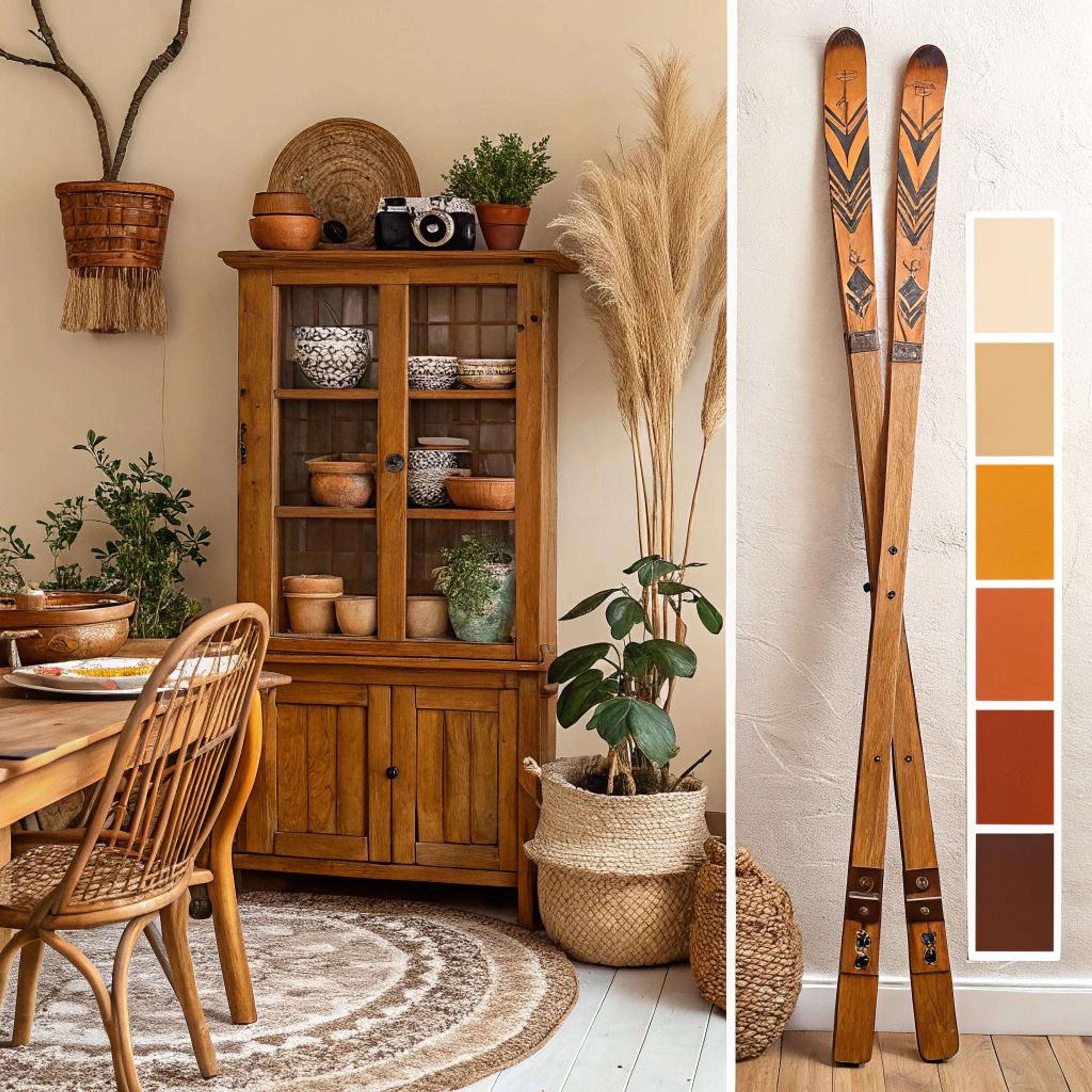 Natuurlijke mix met rotan