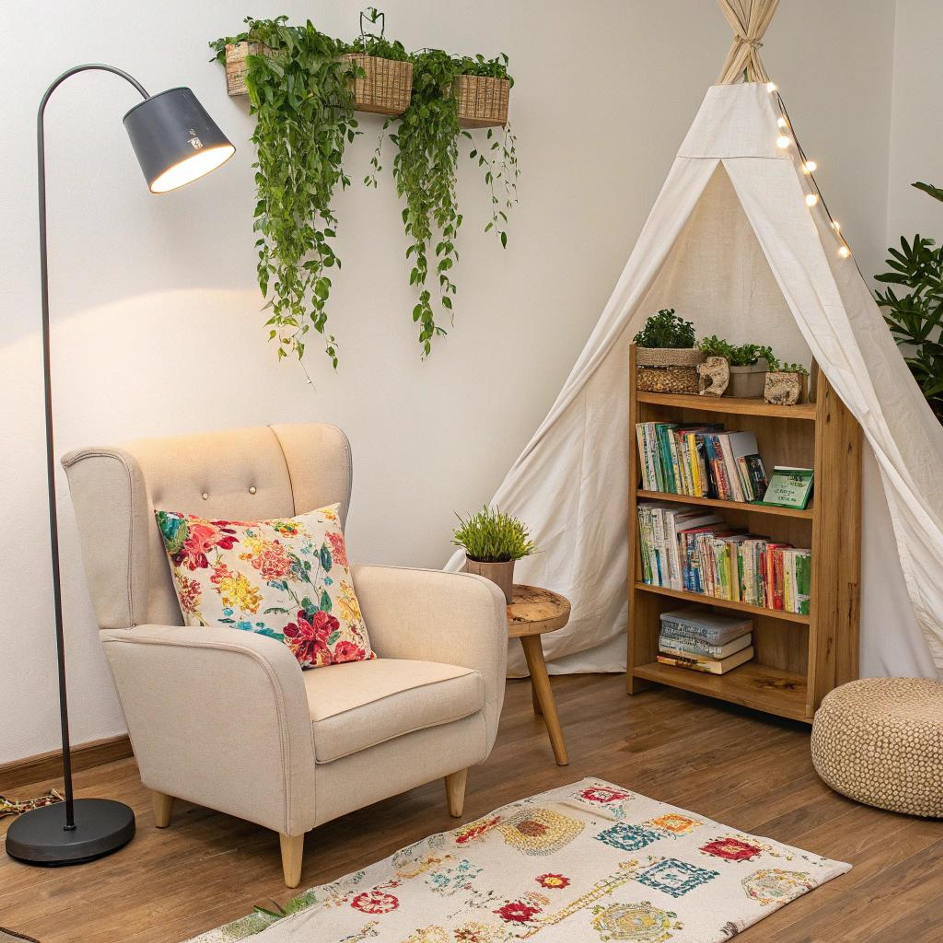 Tepee met boekenparadijs