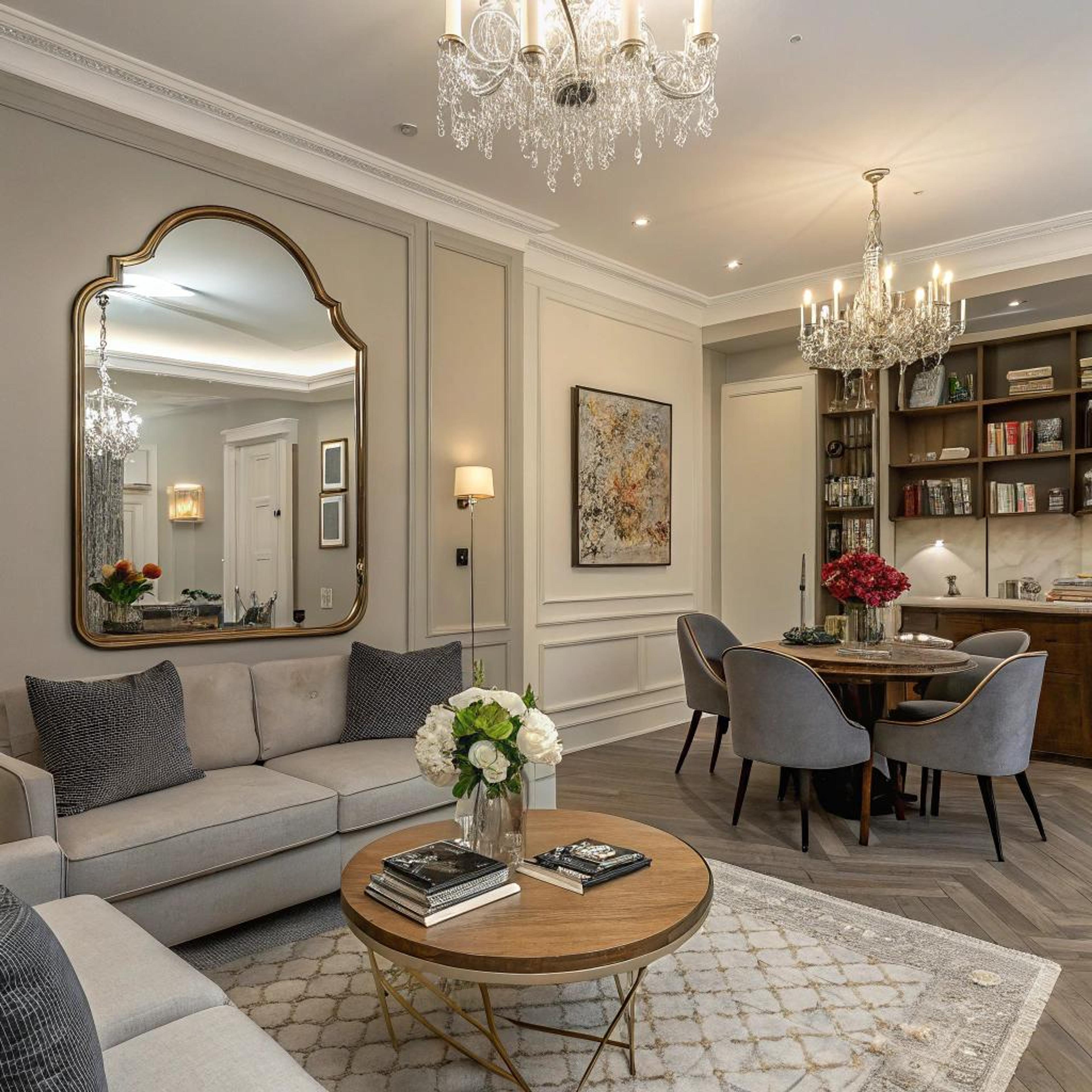 Spiegel en texturen combineren