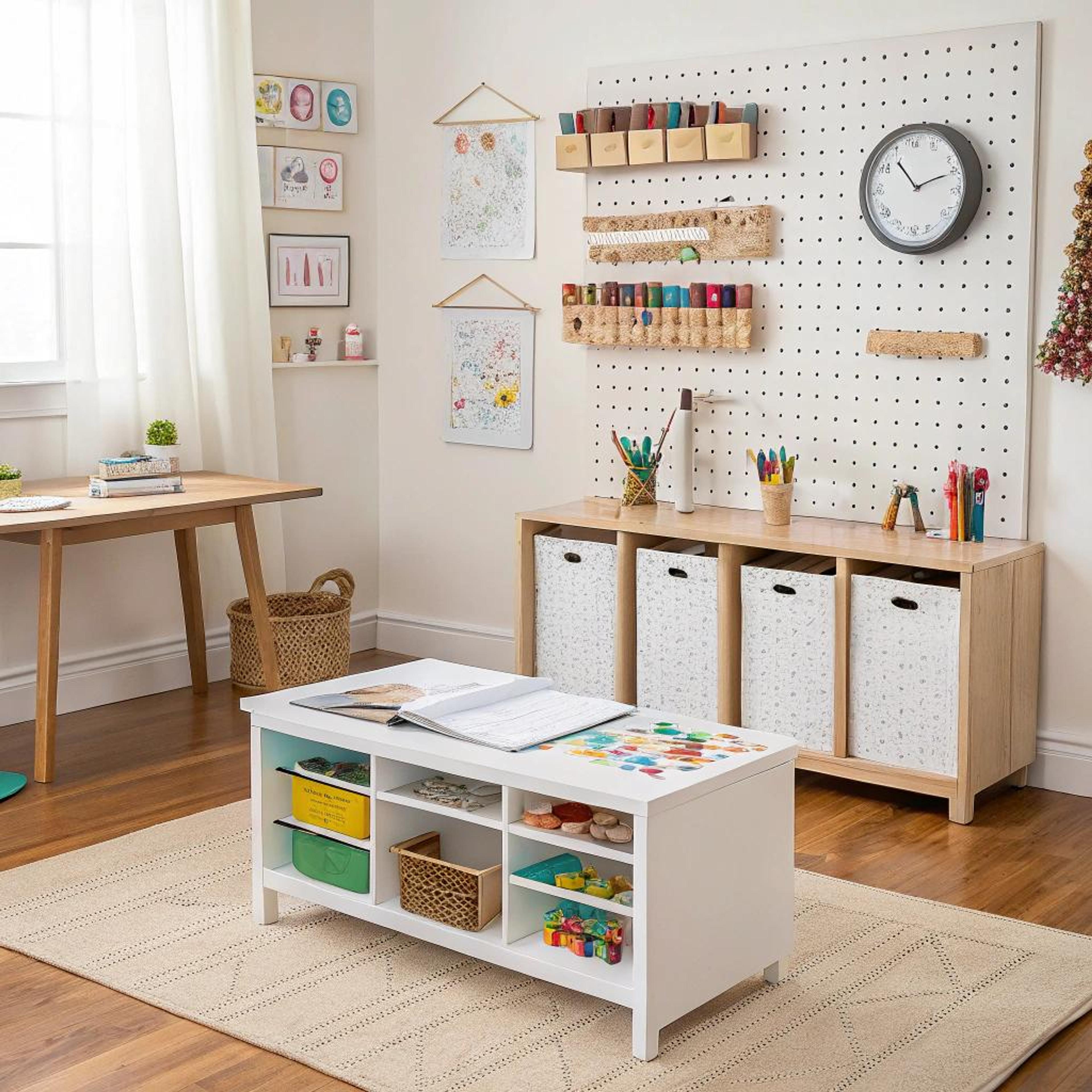 Pegboard voor creatieve orde