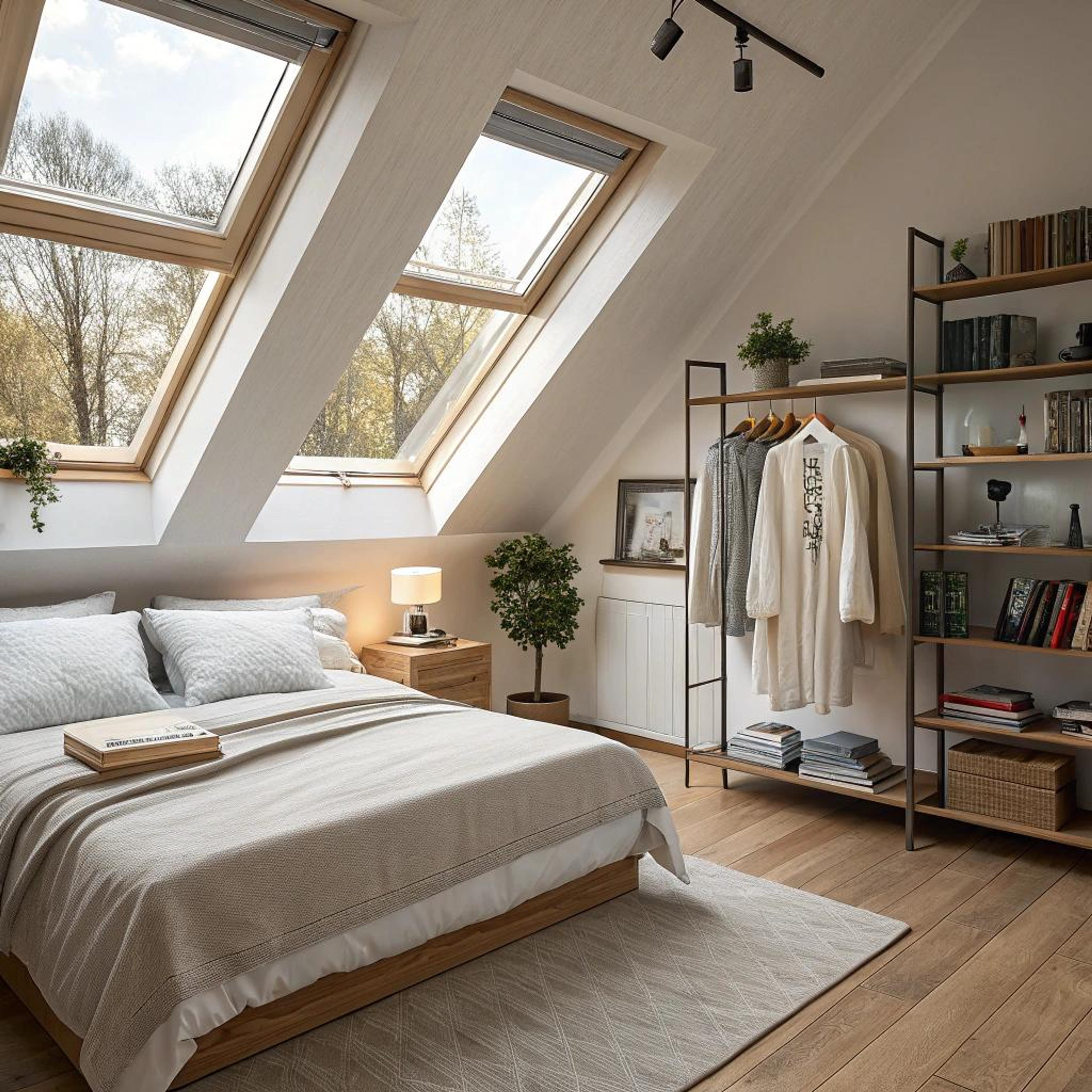 Schuine ramen voor lichtinval