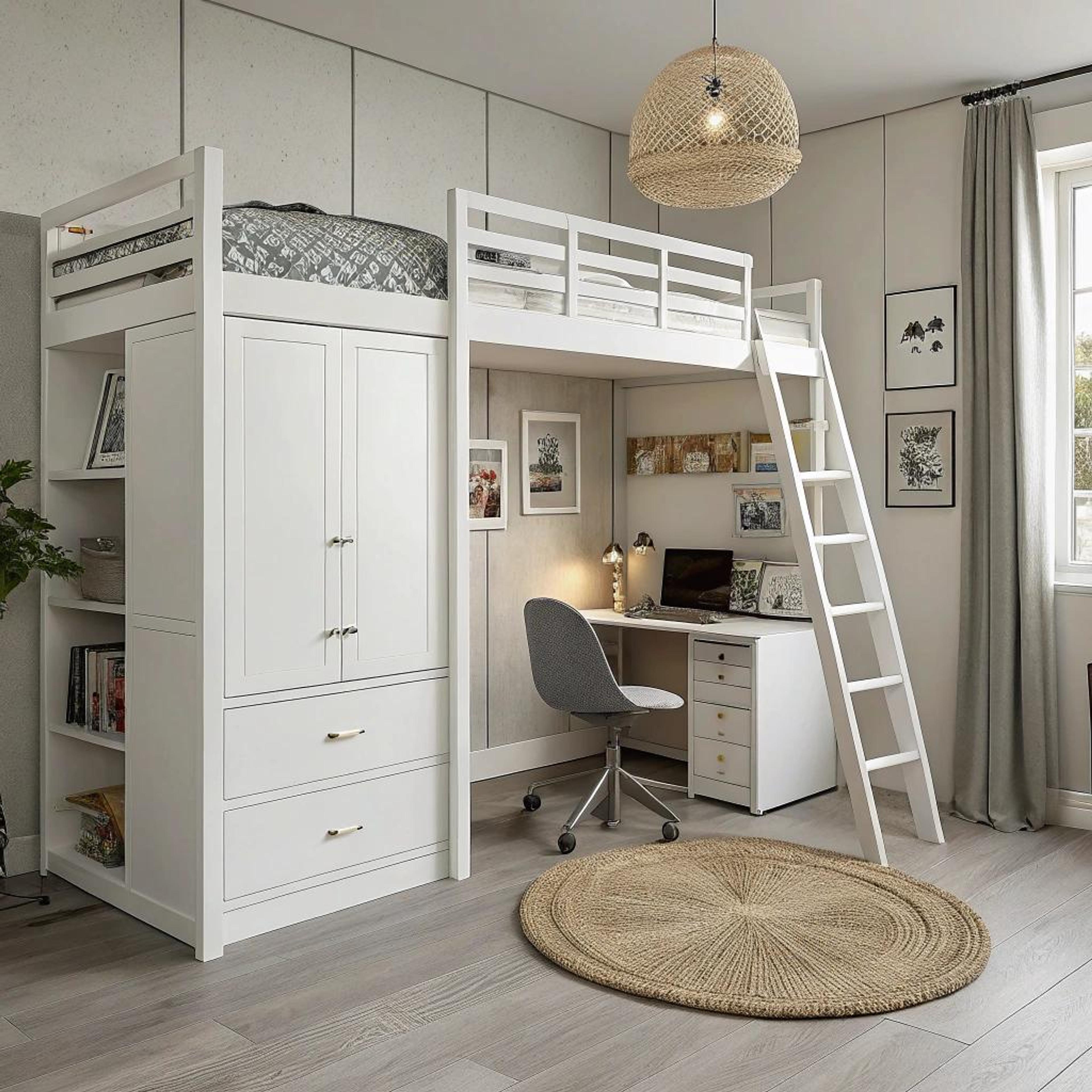 Functioneel hoekje onder hoogslaper