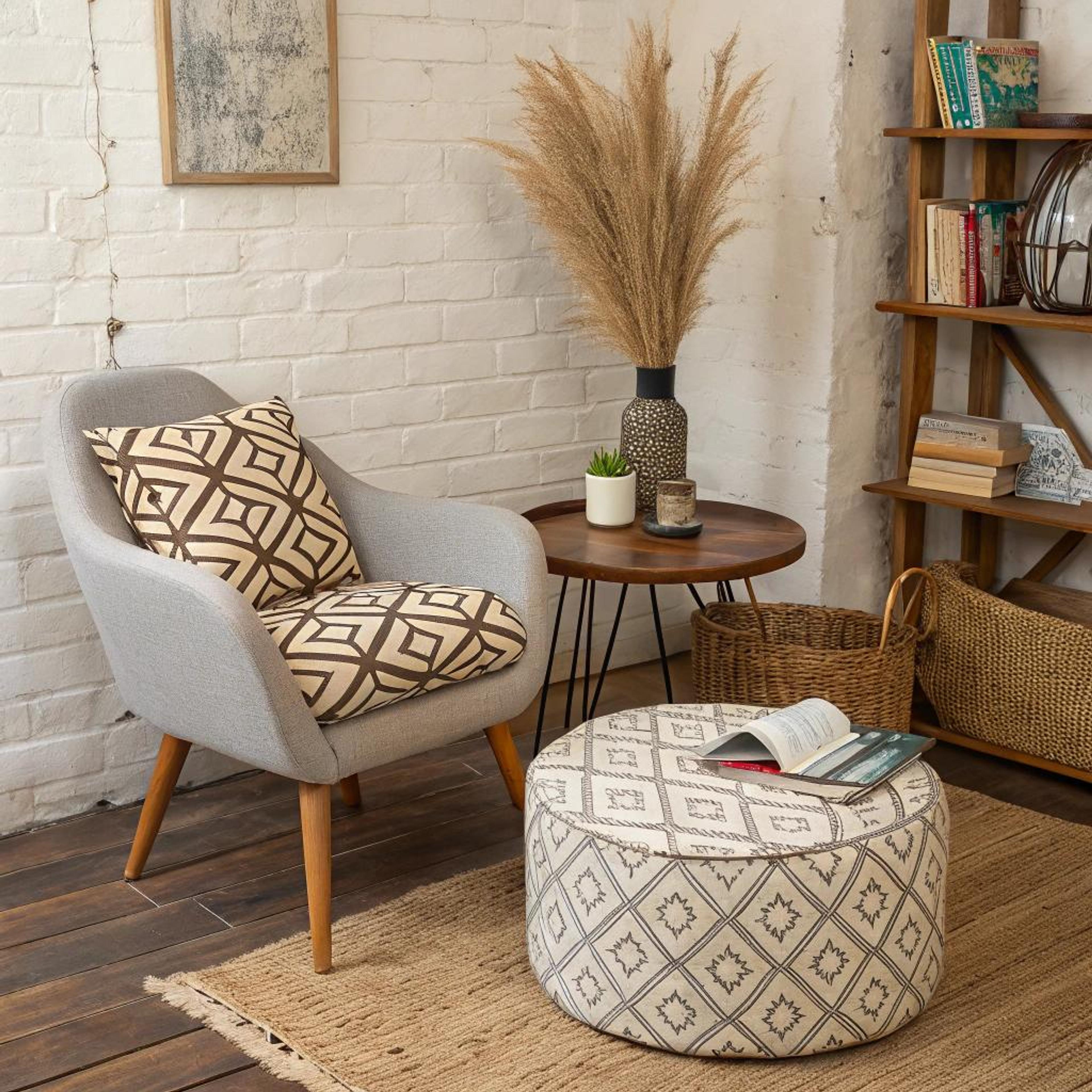 Natuurtinten en geometrische vormen