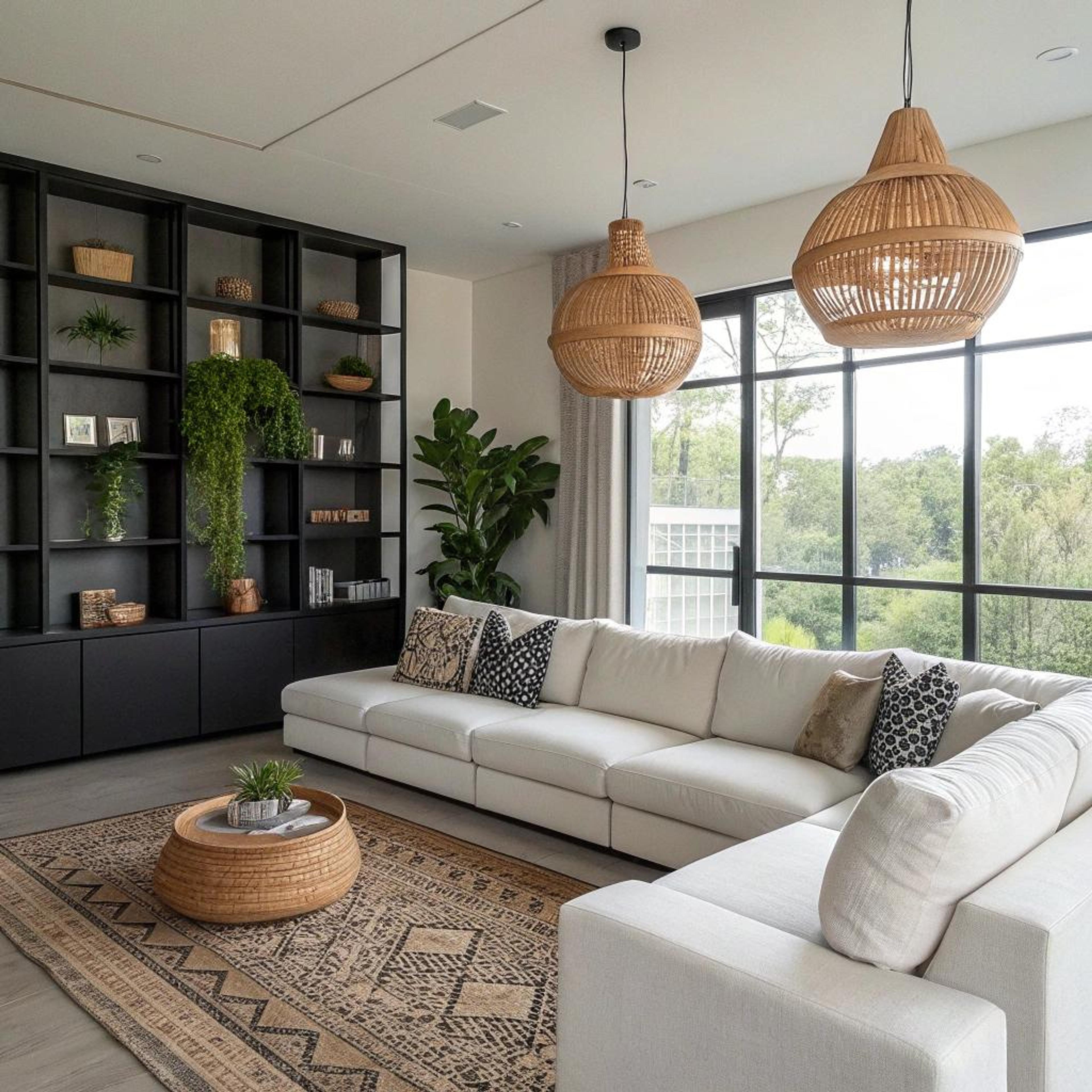 Aardetinten vloerkleed verbindt modern en natuurlijk