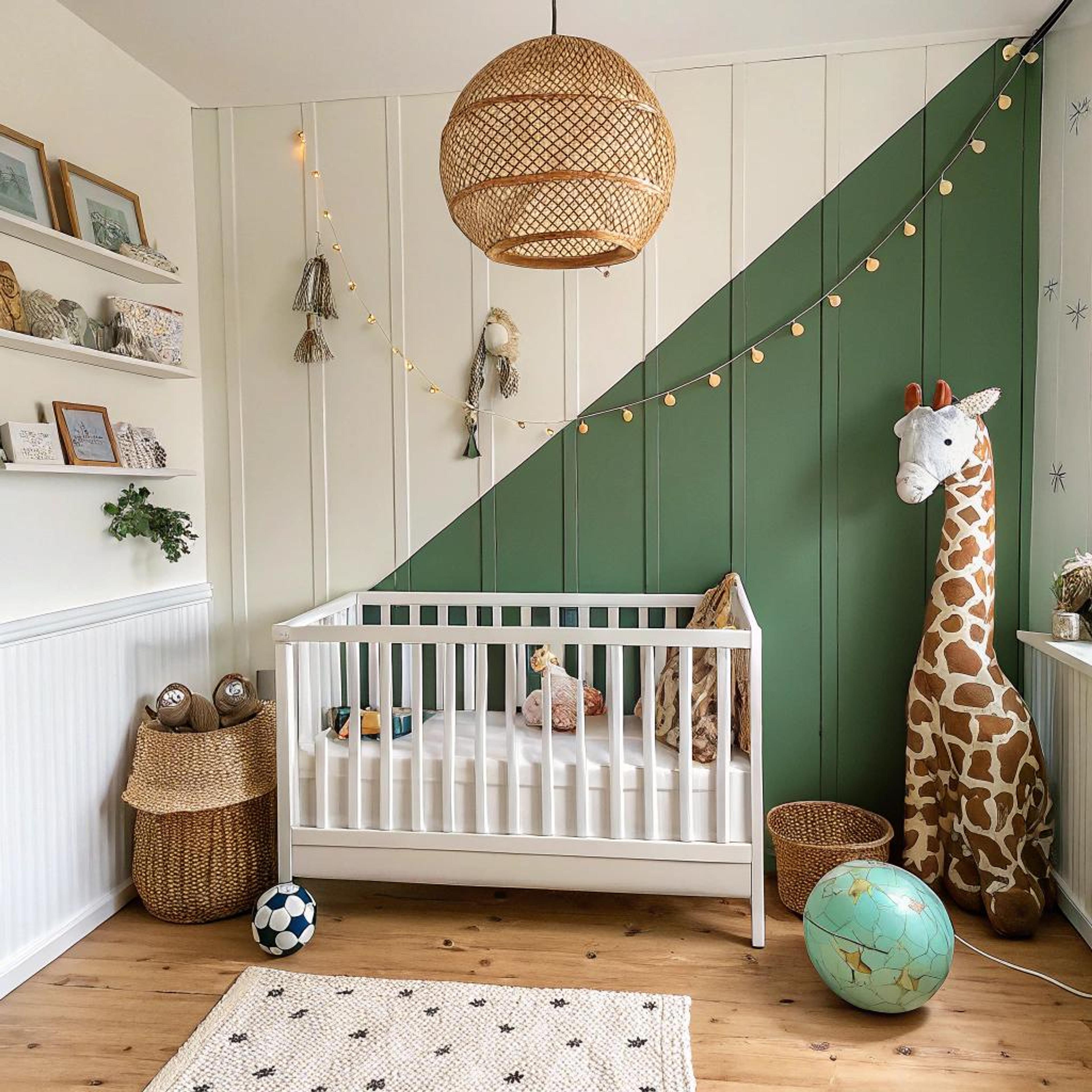 Speels accent met diagonale muur