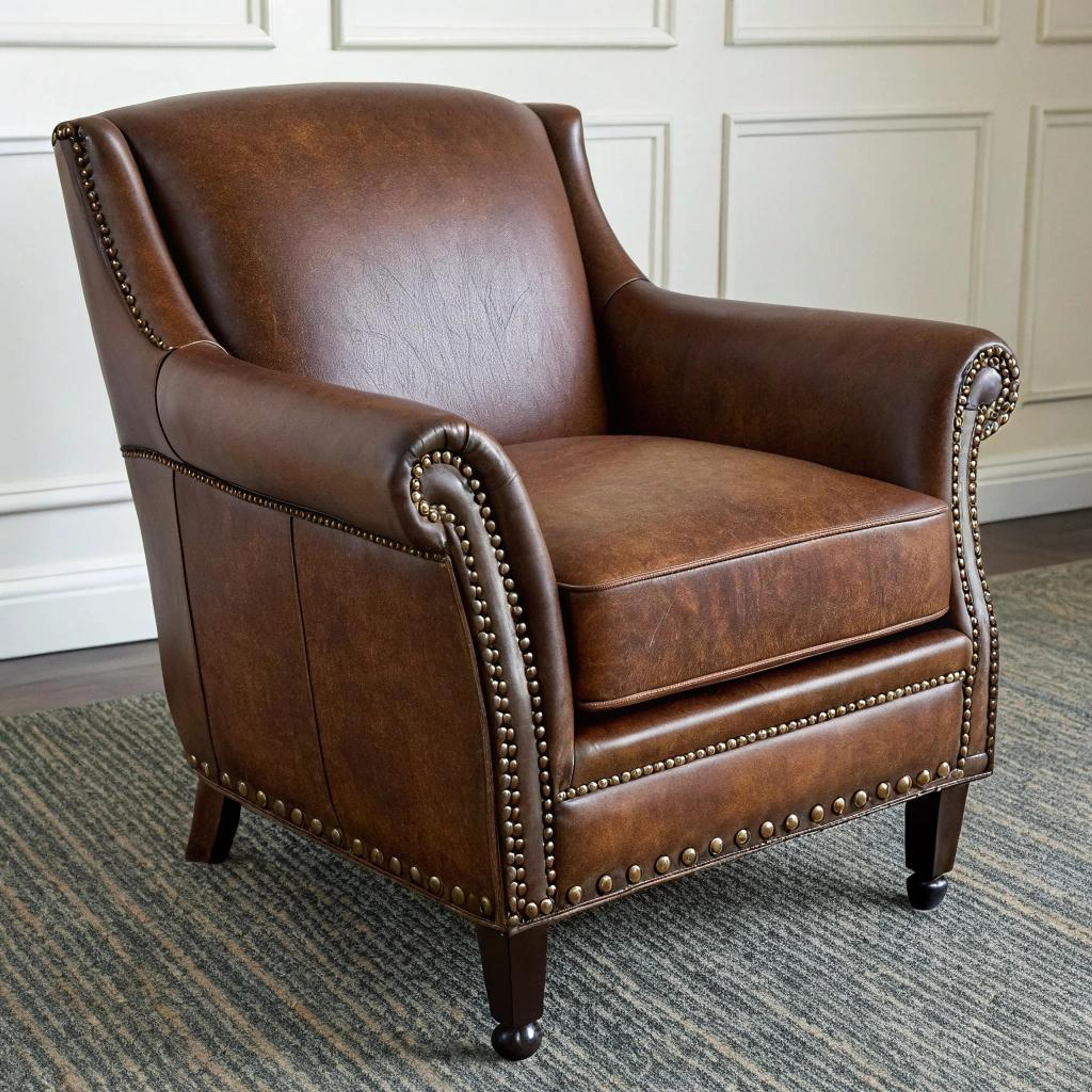 Oorfauteuil op warm kleed