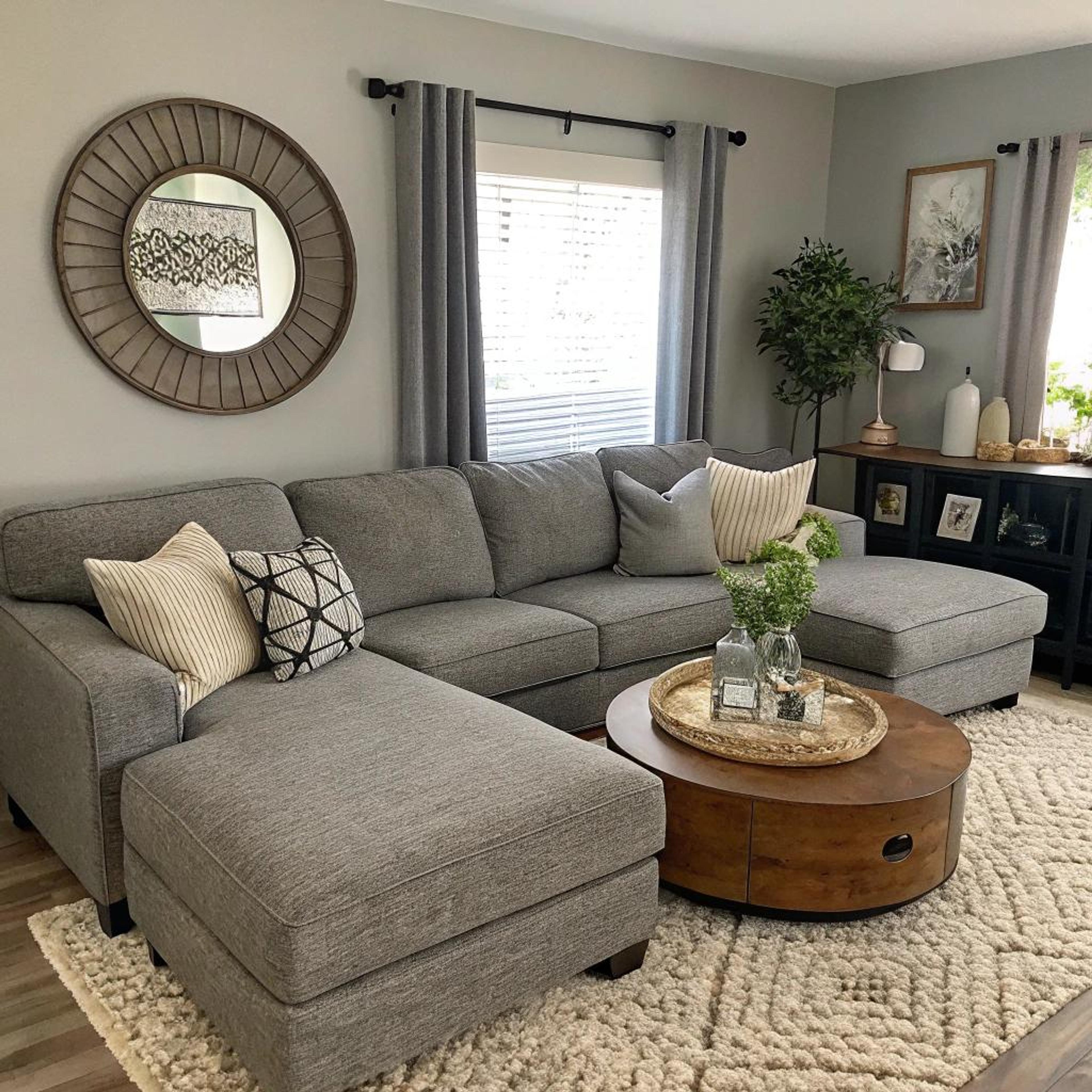 Ronde salontafel voor warmte