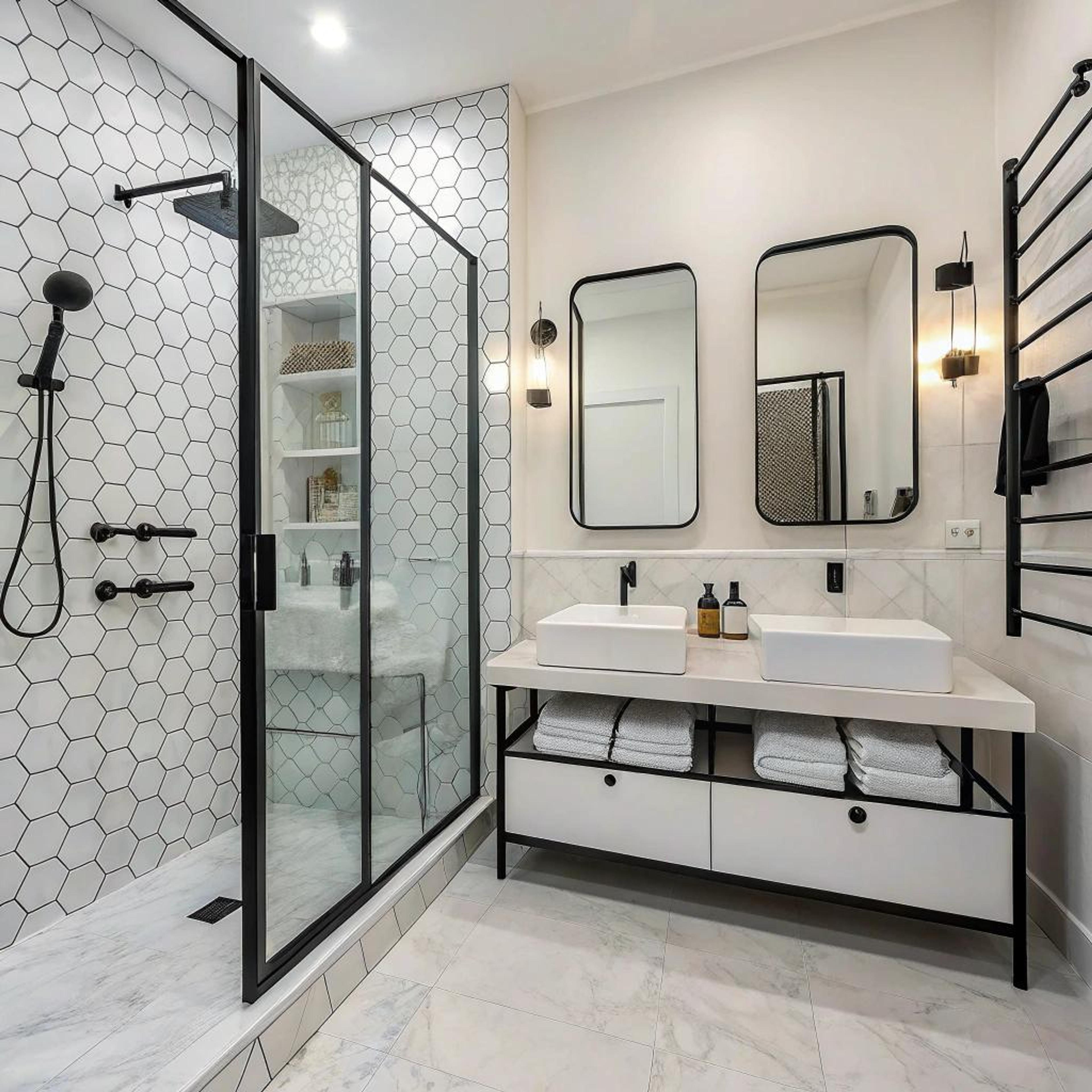 Hexagontegels voor speels effect