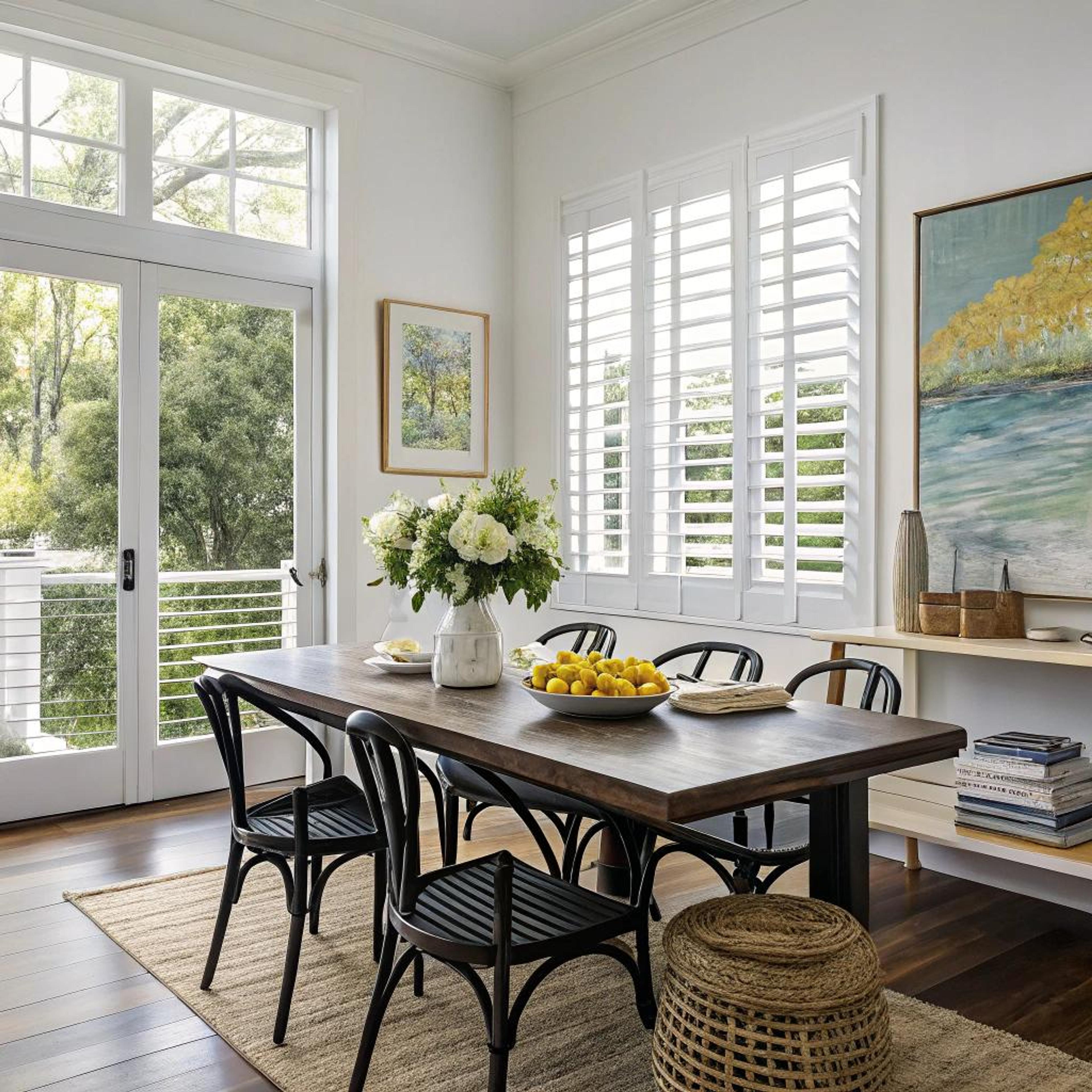 Warme sfeer met houten shutters