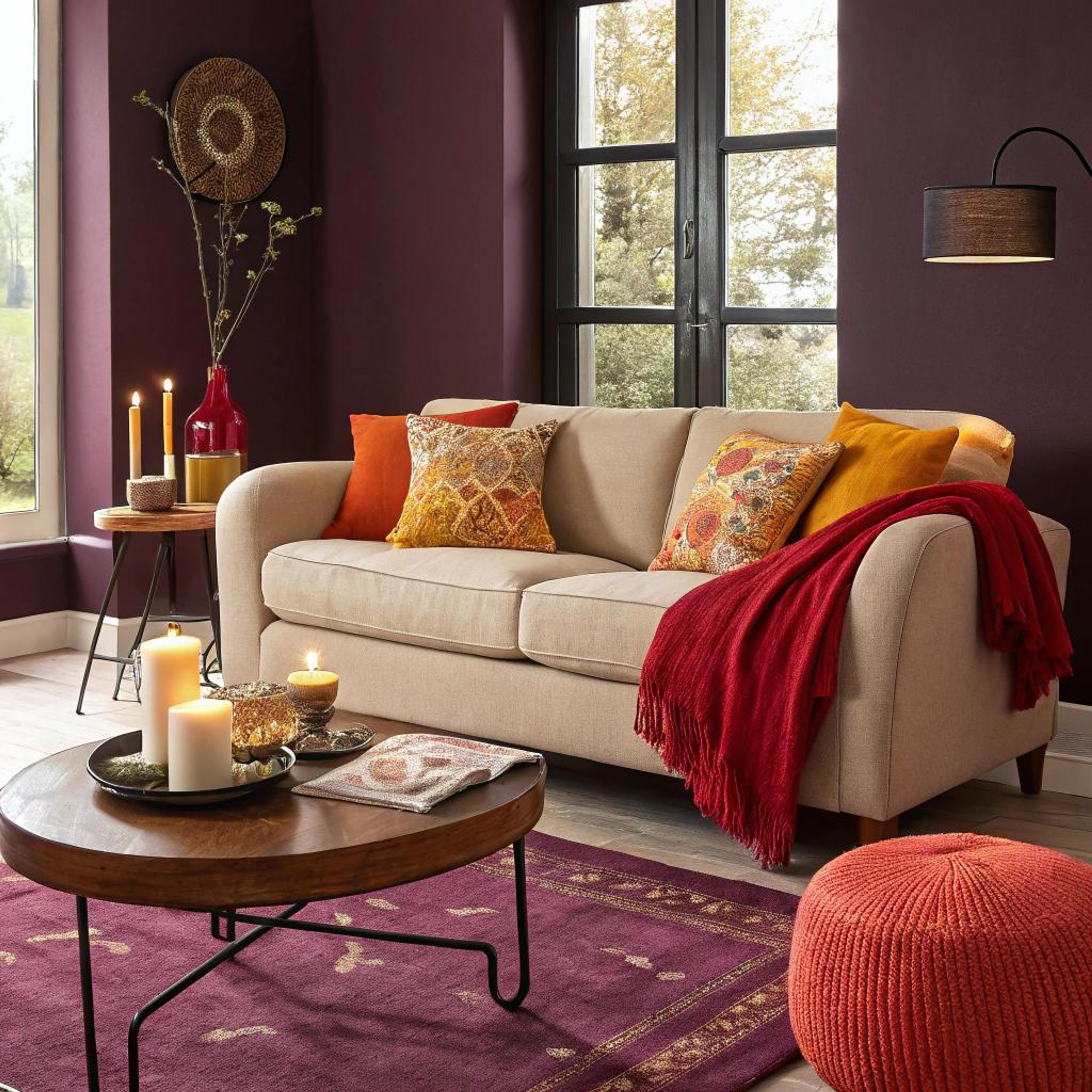 Bordeaux muren voor diepte