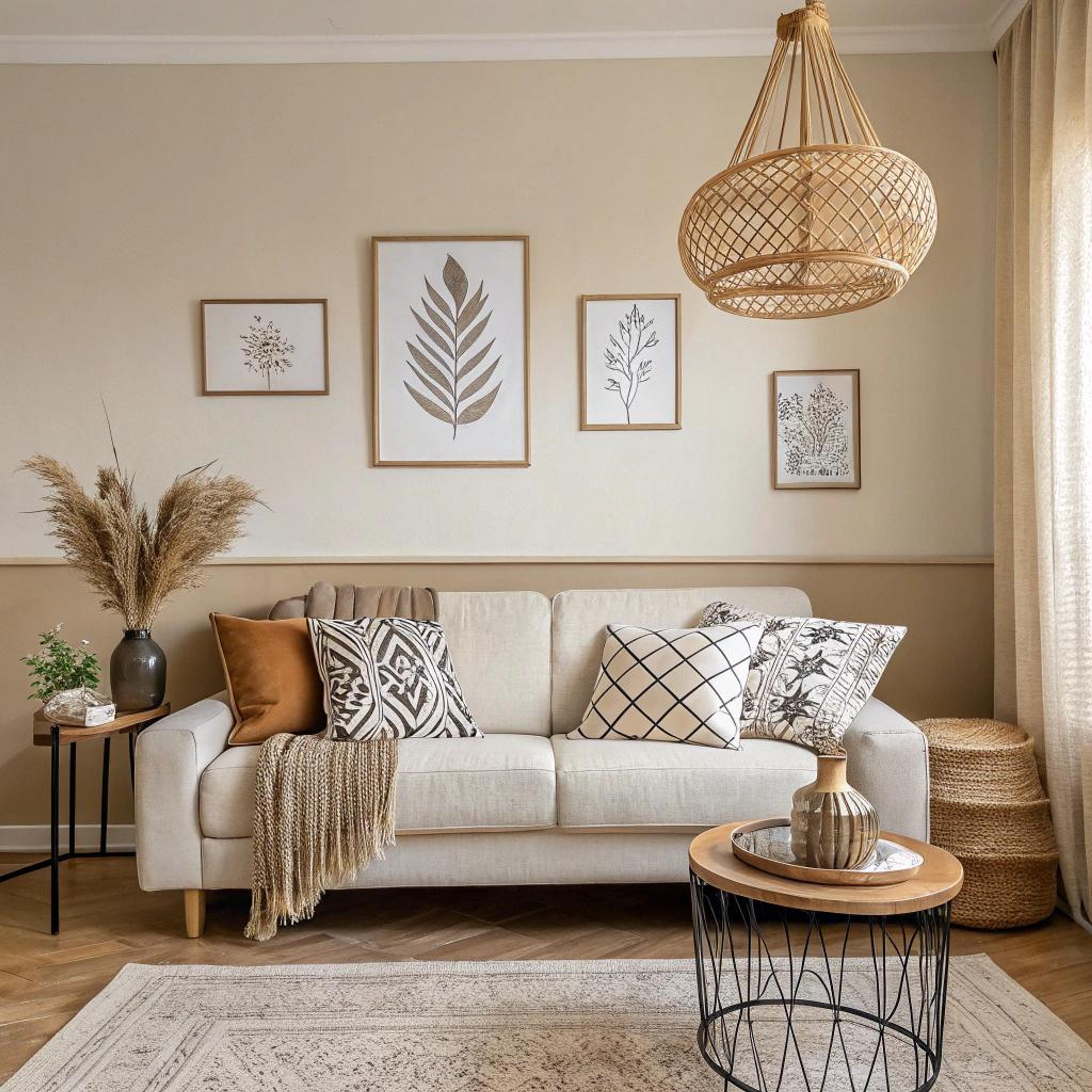 Woven details en botanisch kunstwerk