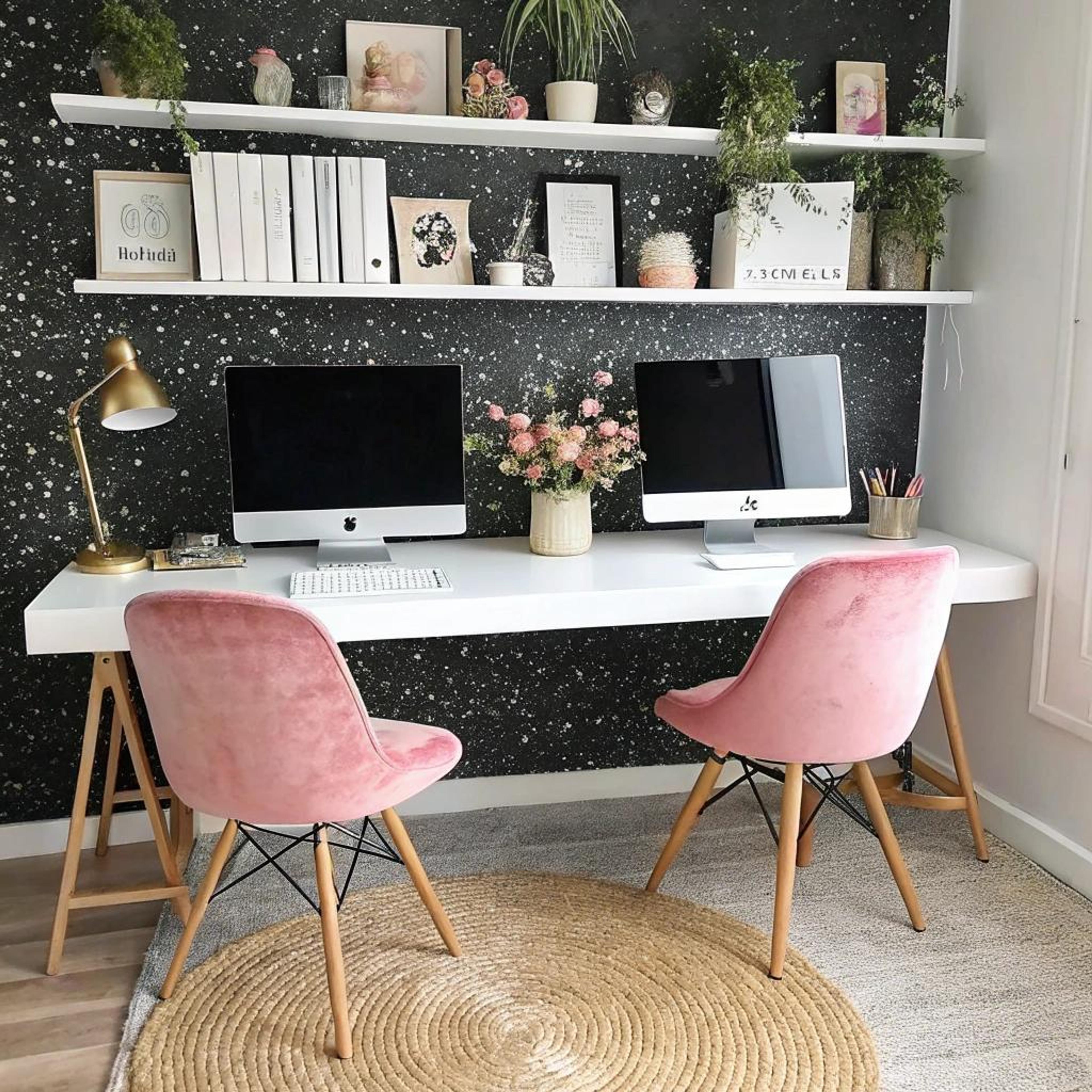 Sterrenmuur met zachte tinten