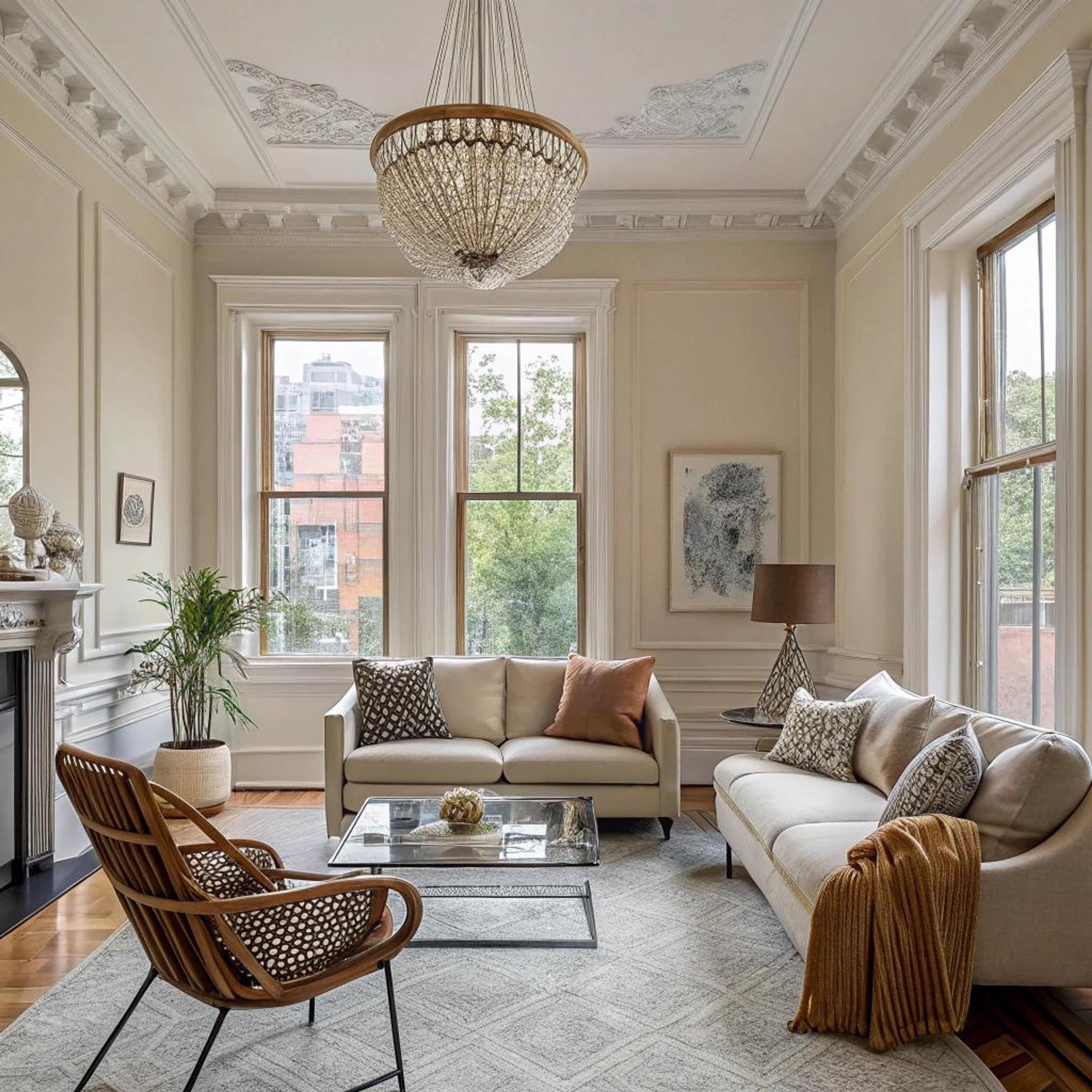 Historische details in zandtinten