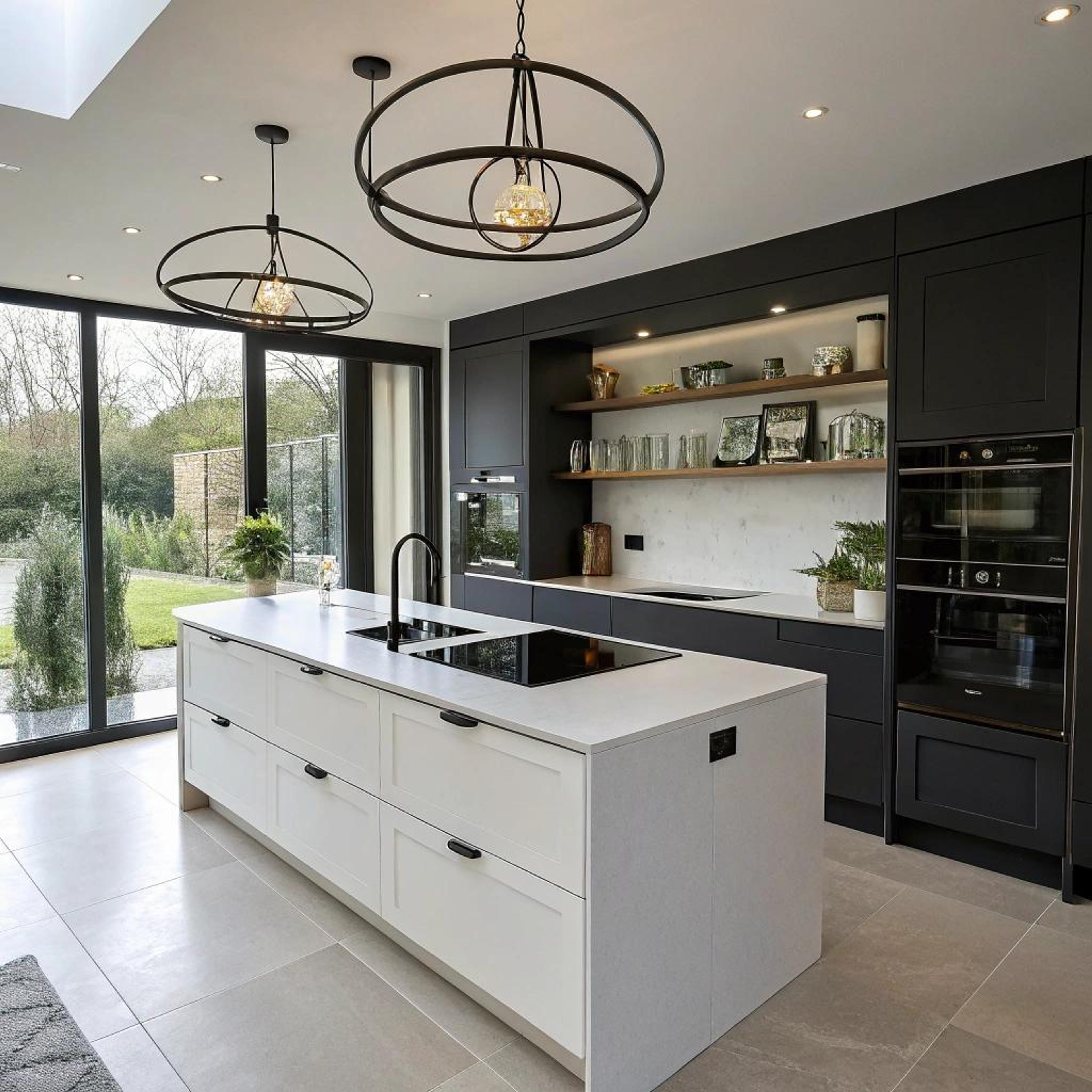 Zwart-wit contrast met lichtinval