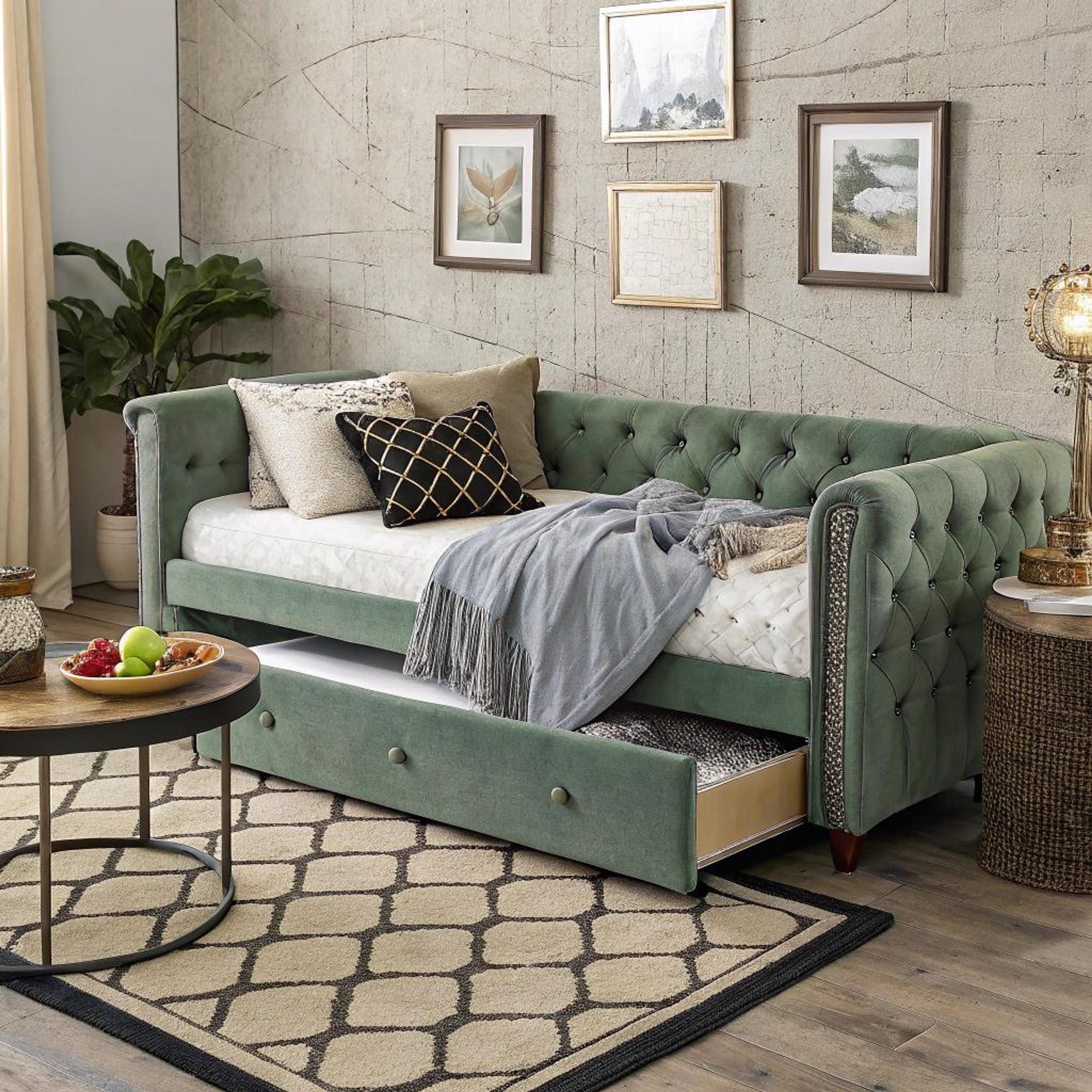 Groen dagbed als eyecatcher