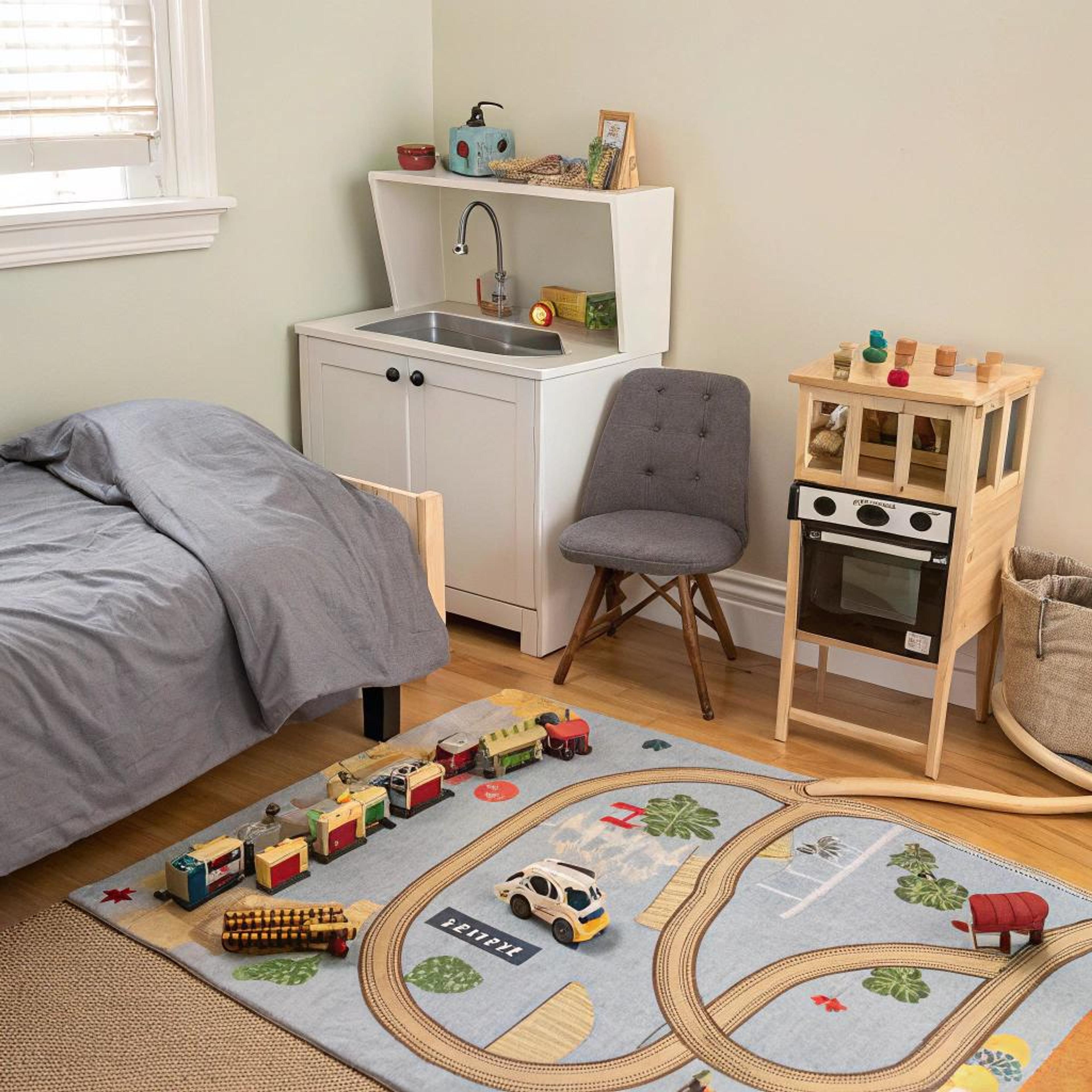 Speelkleed met autowegen
