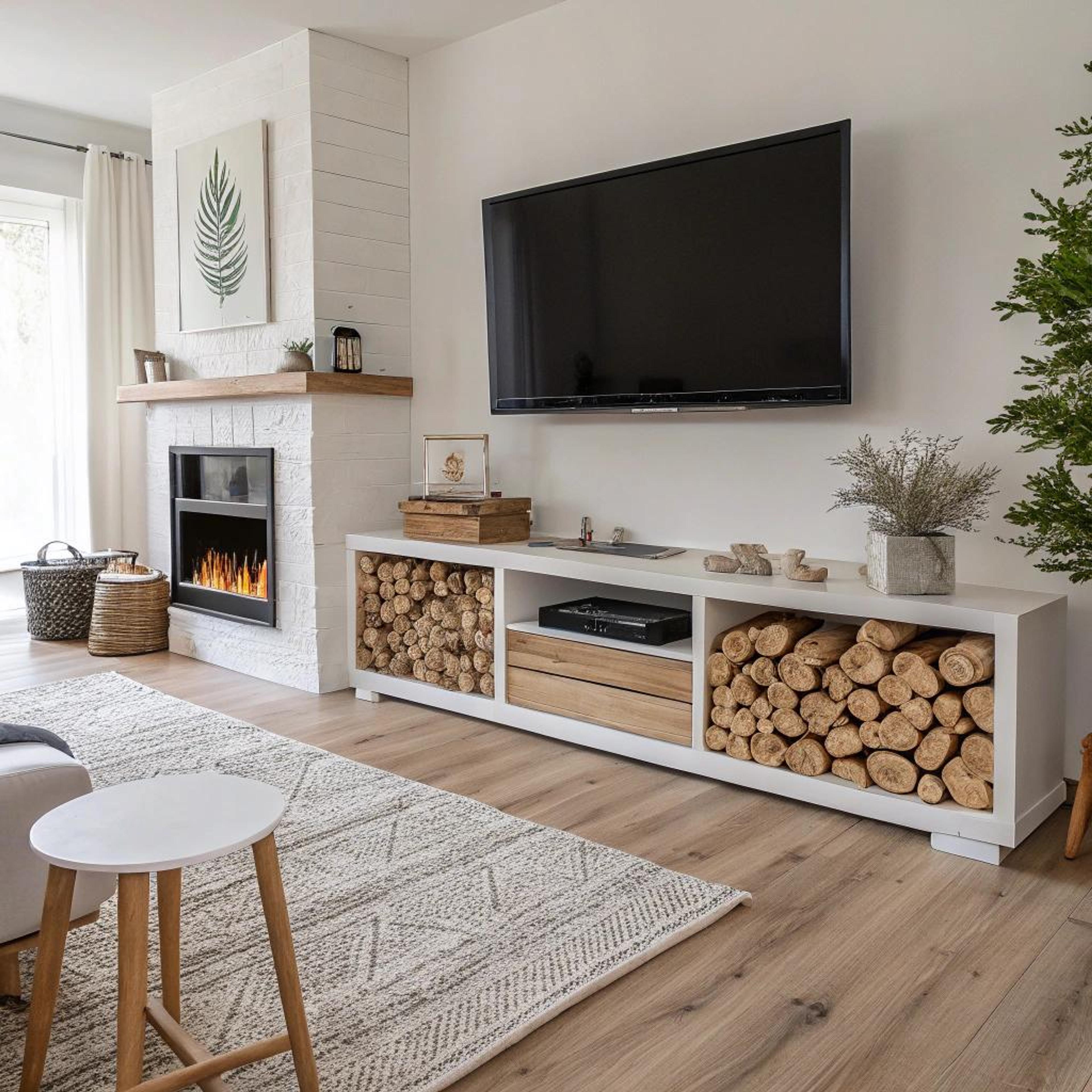 Licht hout bij haardombouw
