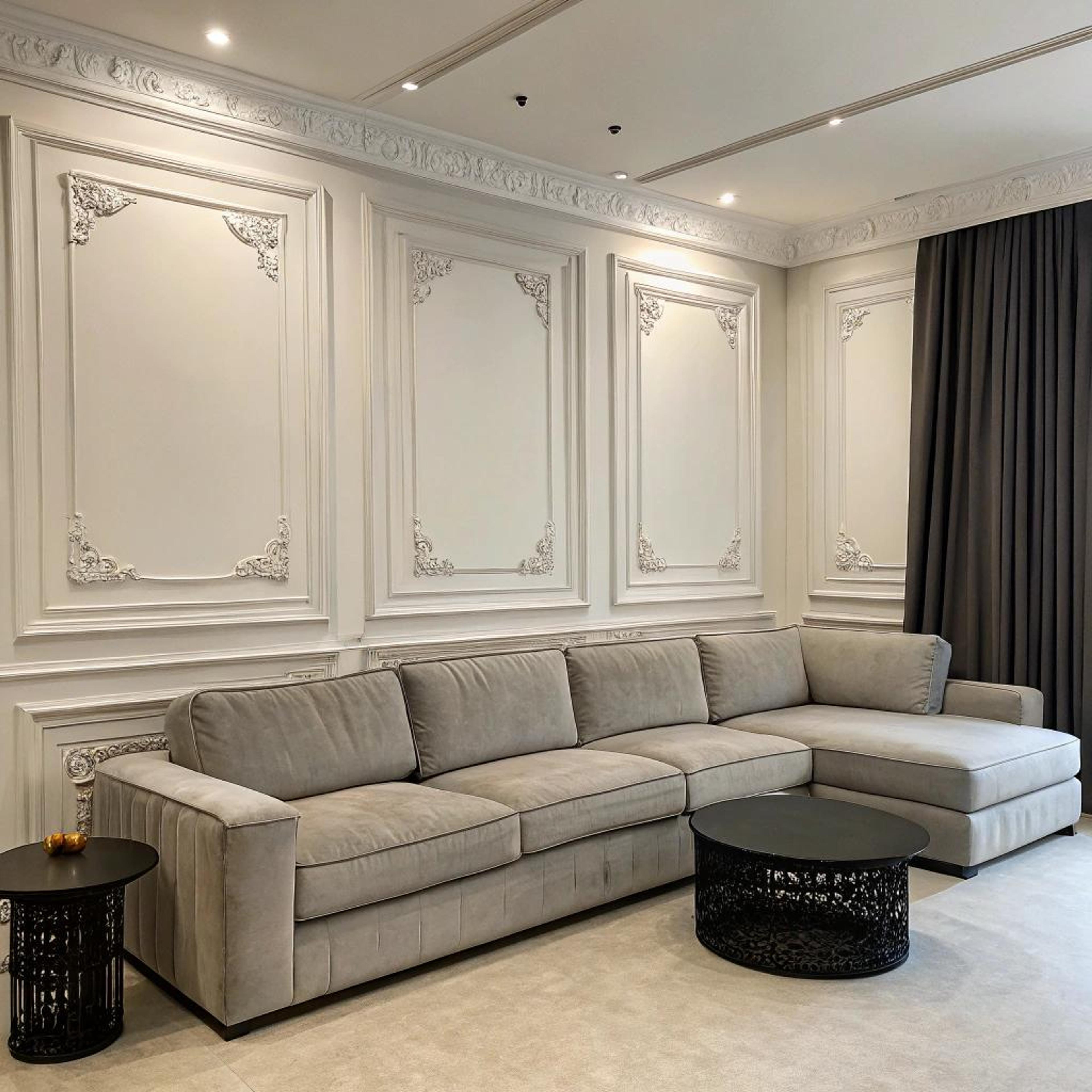 Diepte door donkere gordijnen