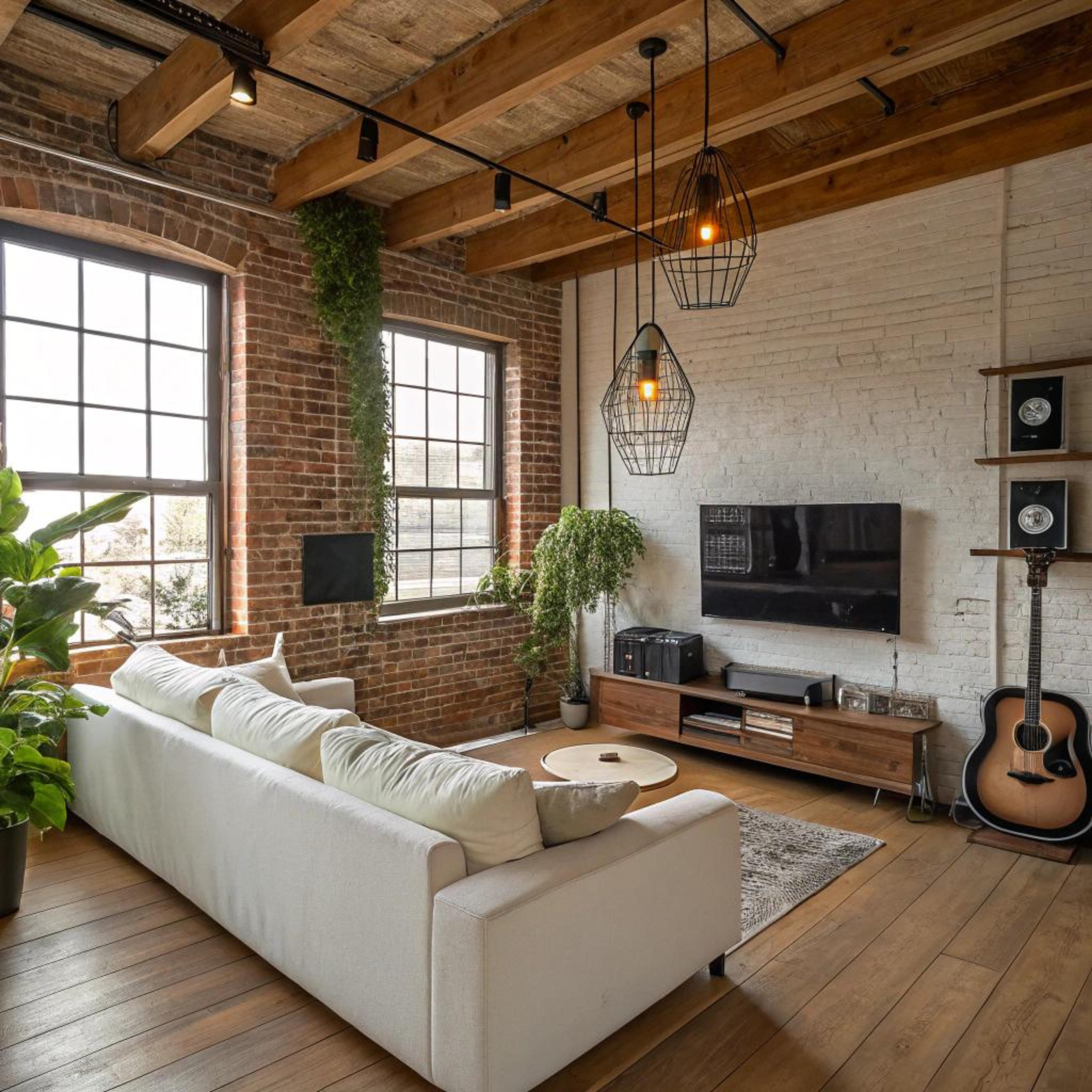 Bakstenen muur met sfeerverlichting