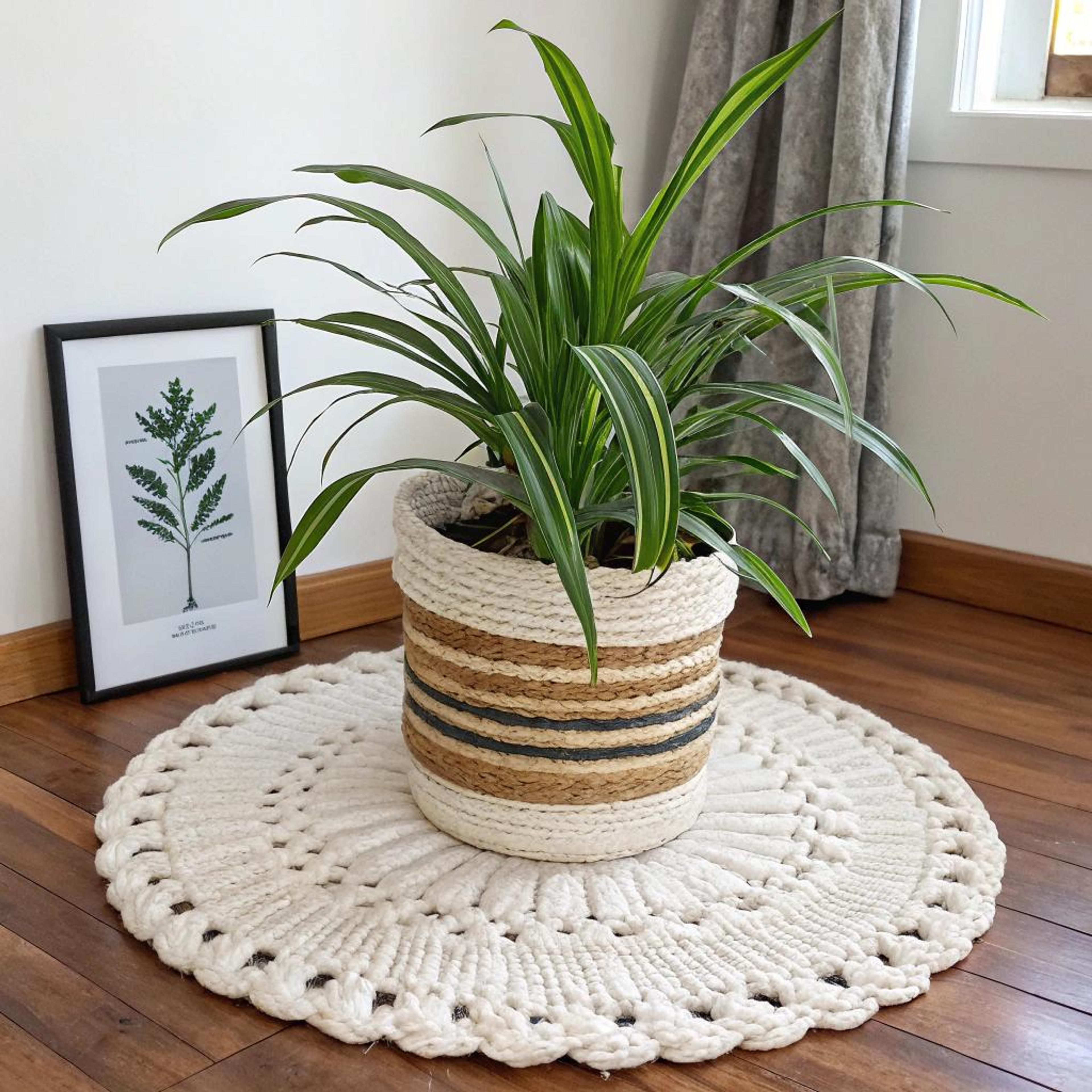 Natuurlijke lagen met botanische print