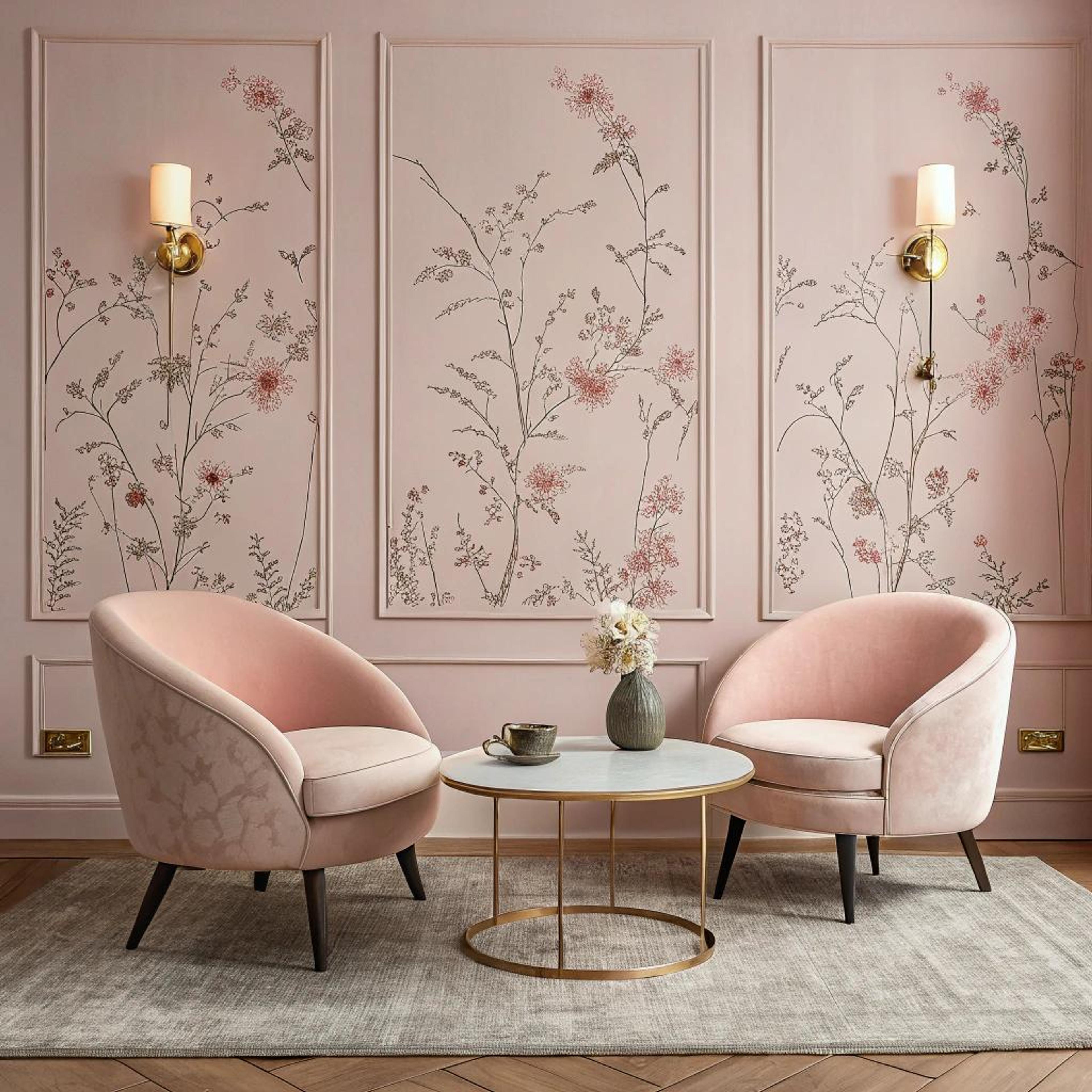 Bloemenmotief als sierlijstbasis