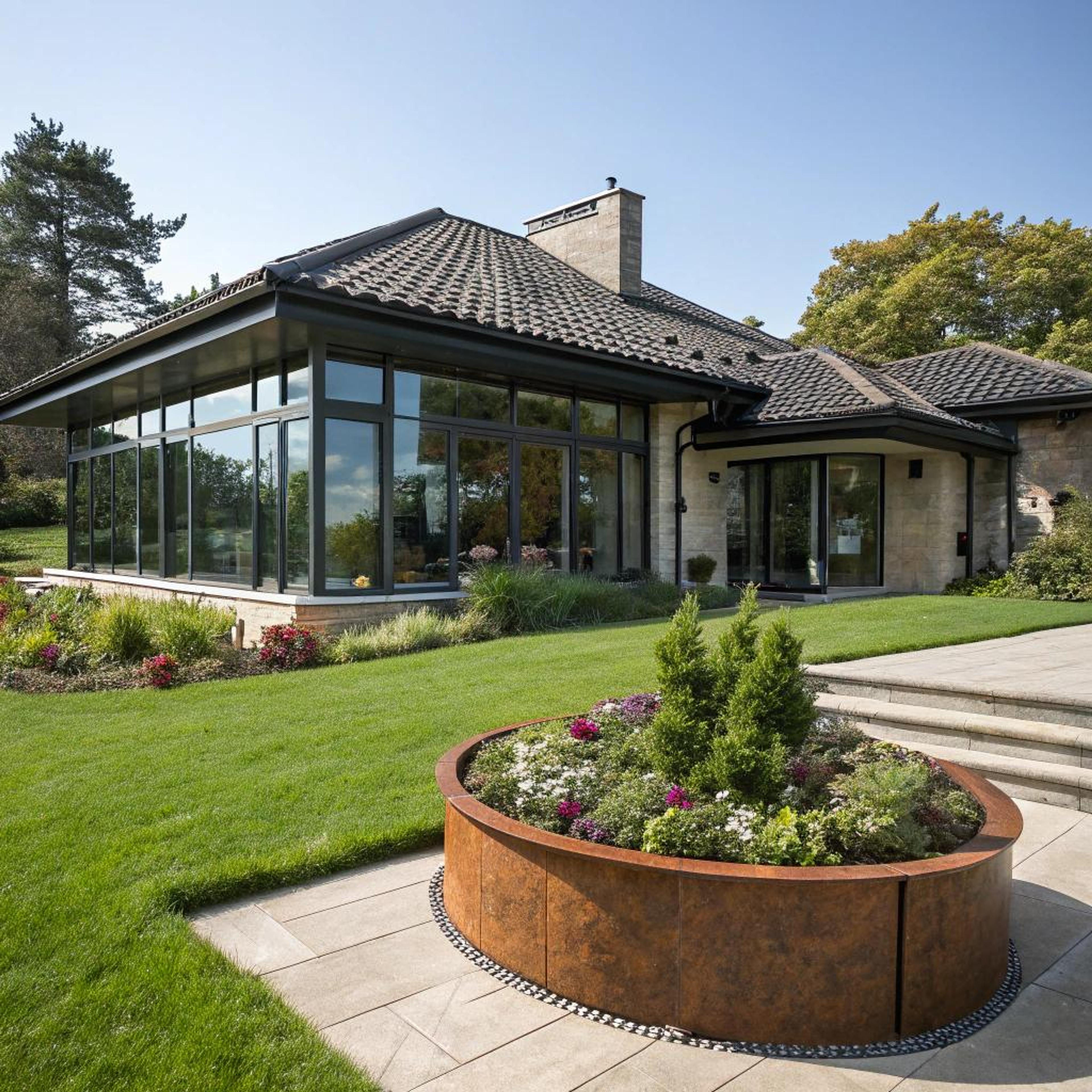 Ronde border als blikvanger