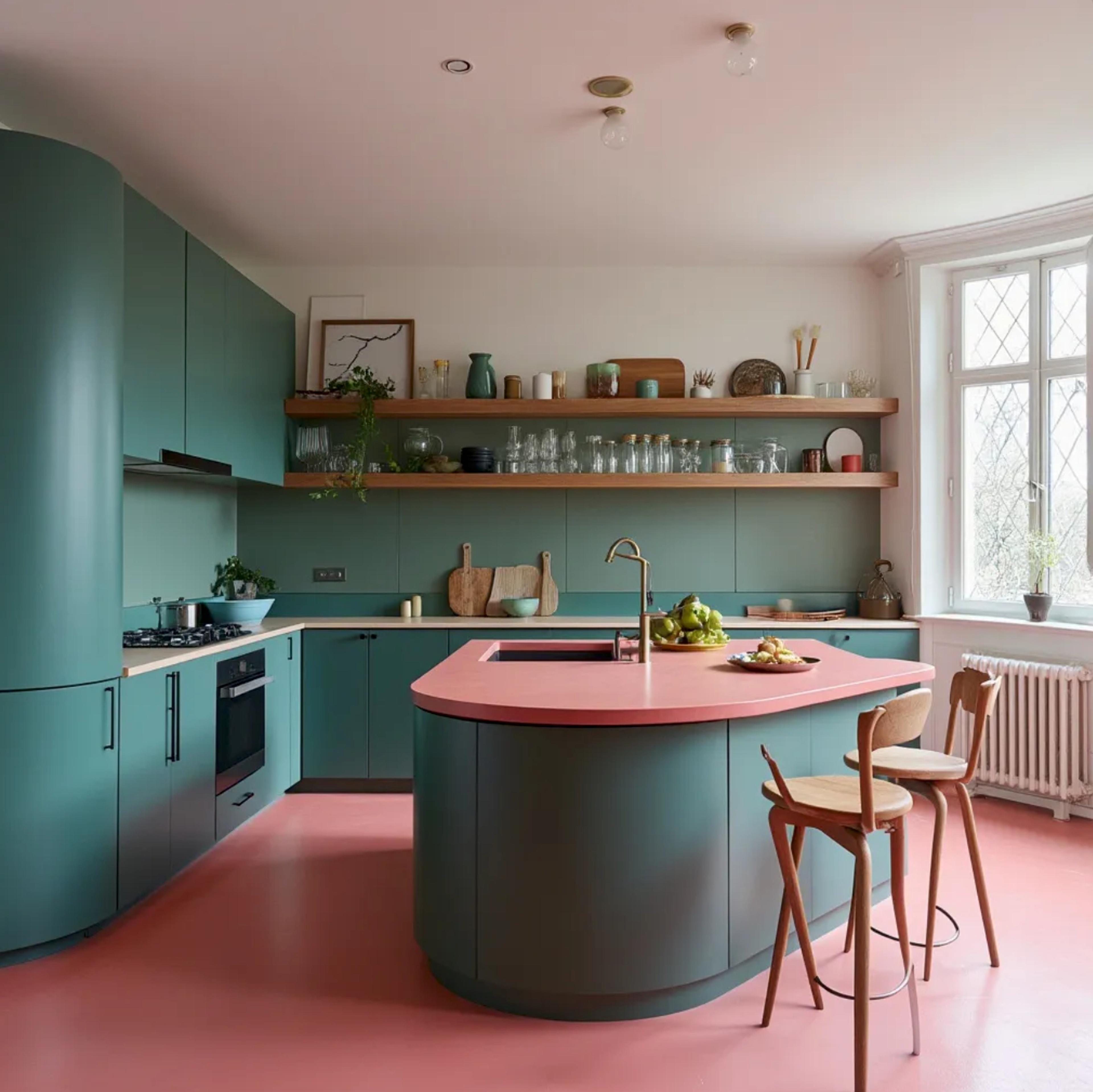 pink-kitchen