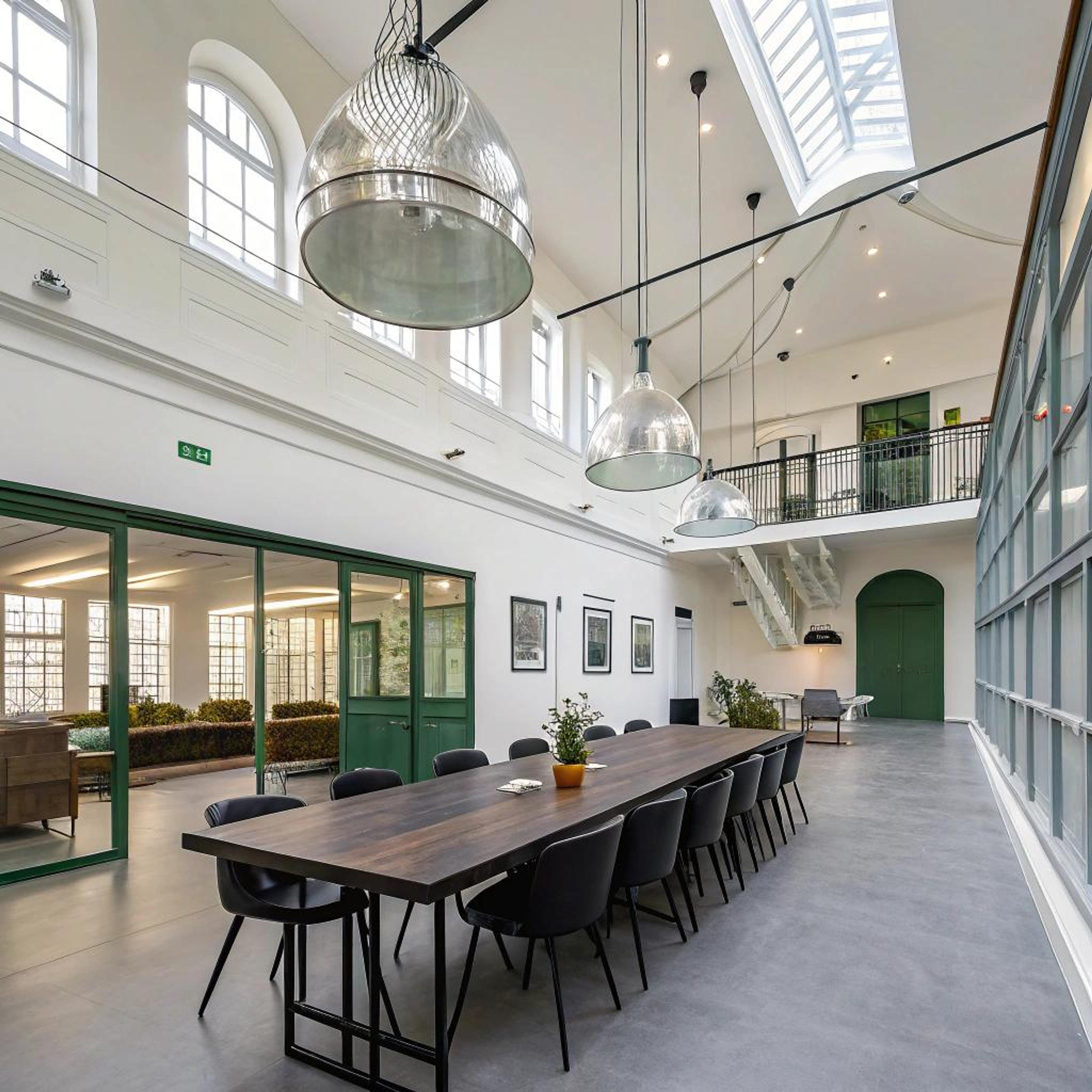 Boogramen en industriële verlichting