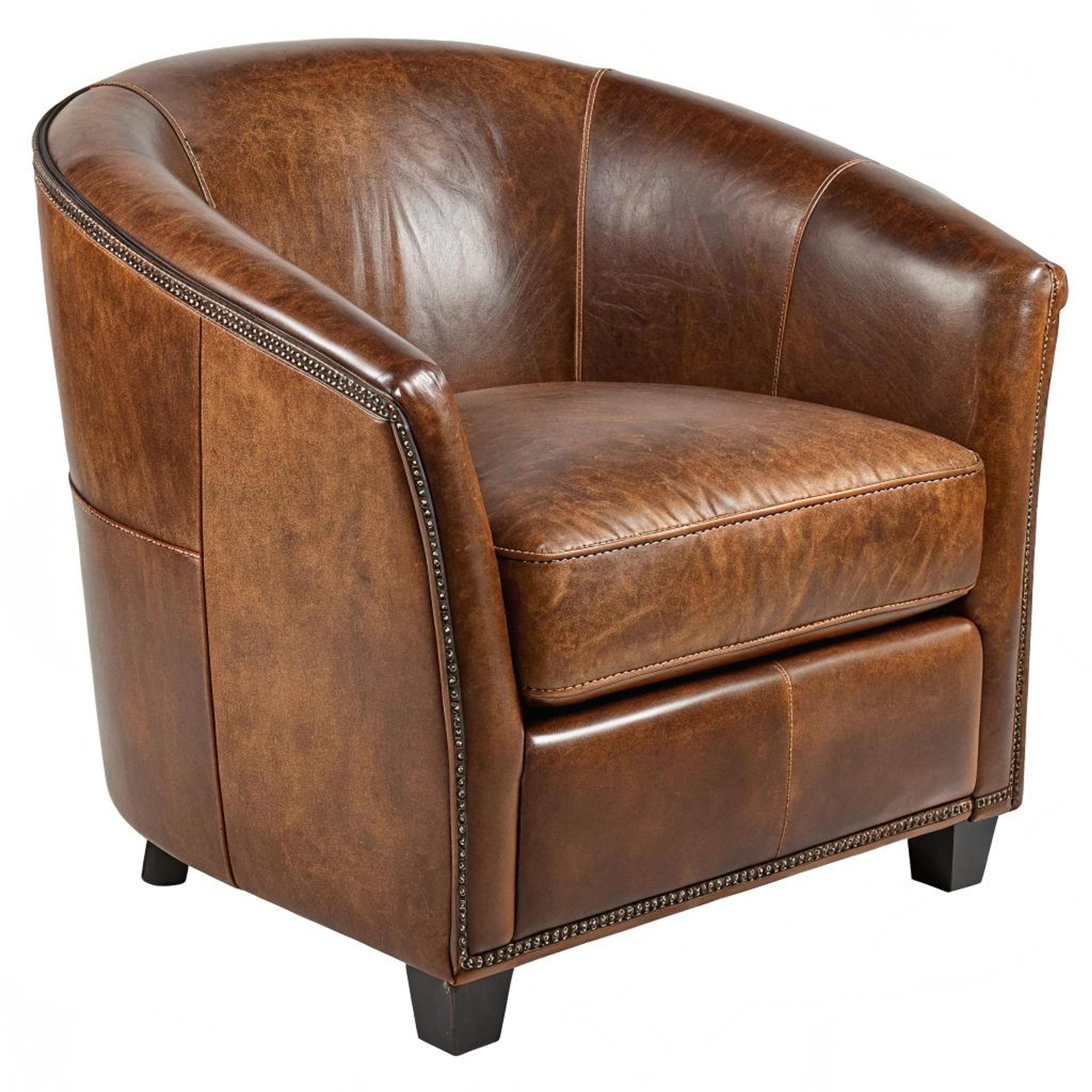 Klassieke clubfauteuil met nagels