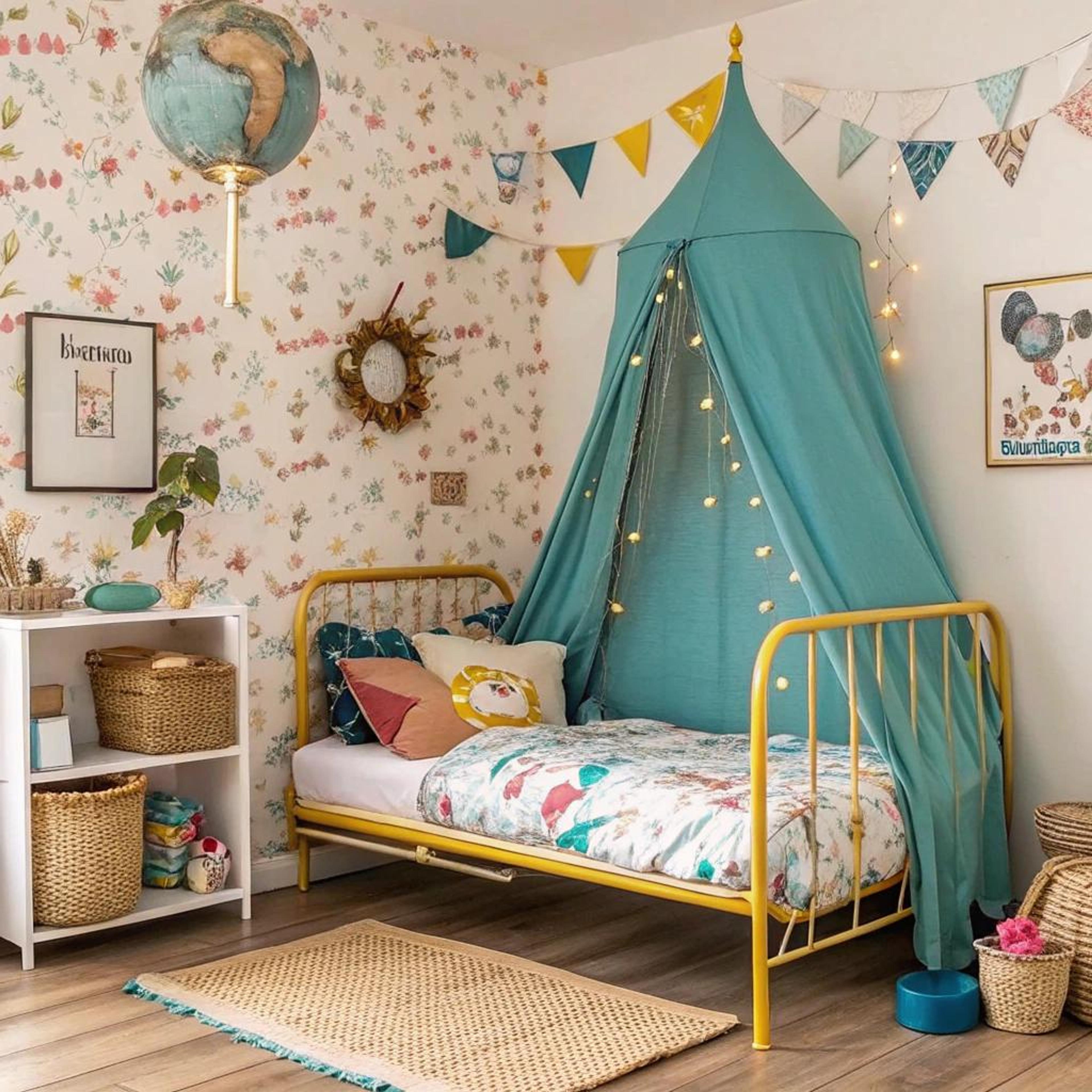Hemelbed met een speelse touch